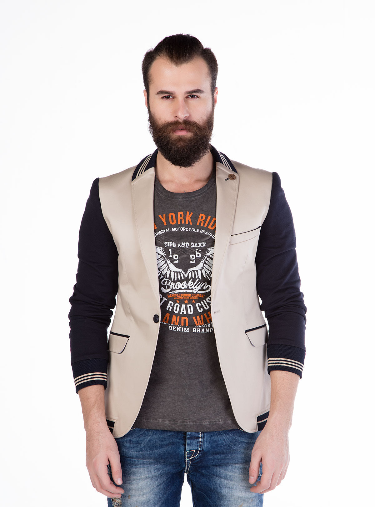 CJ126 Men's Blazer – Urban Style Meets Elegance