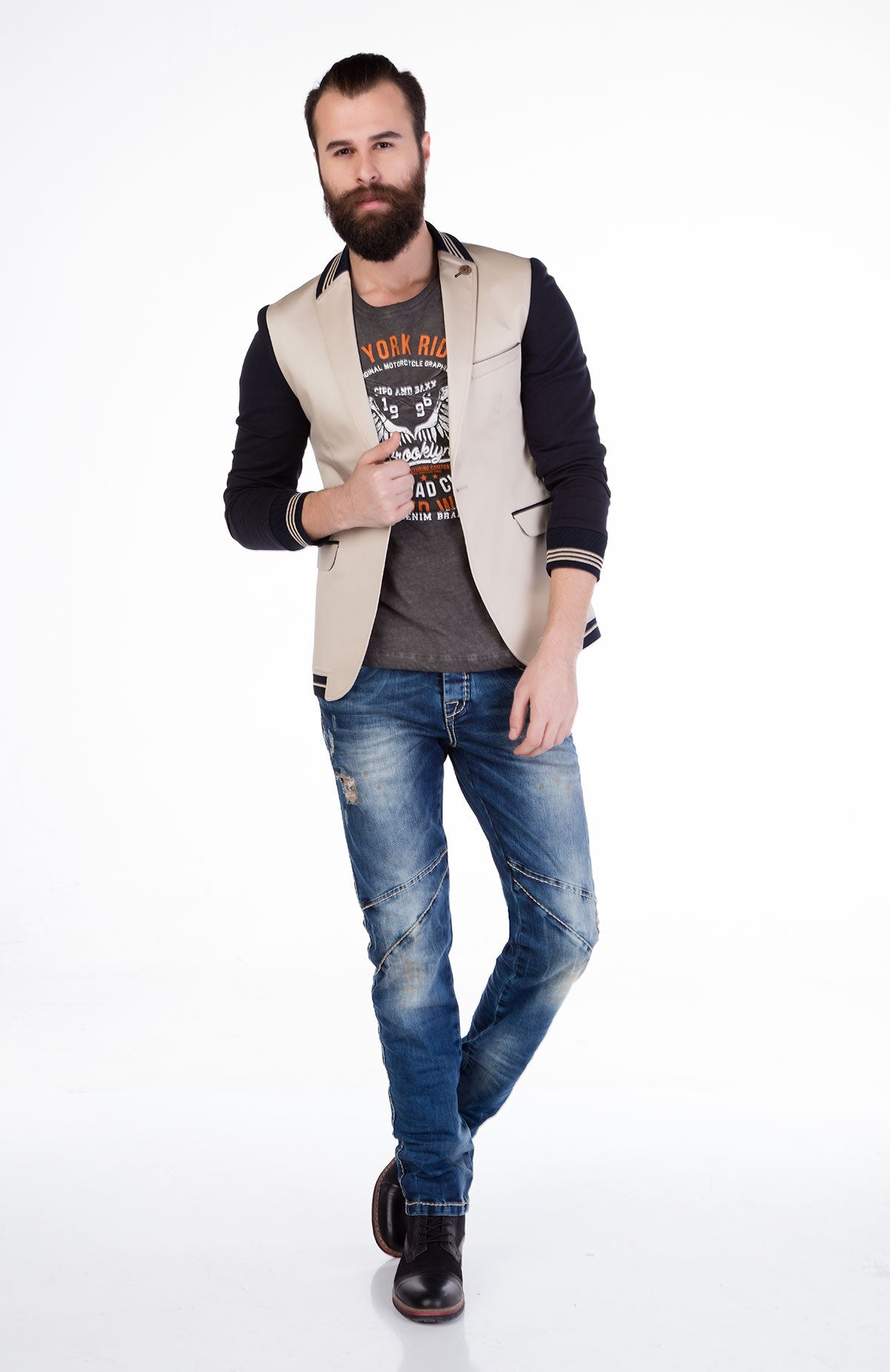 CJ126 Men's Blazer – Urban Style Meets Elegance