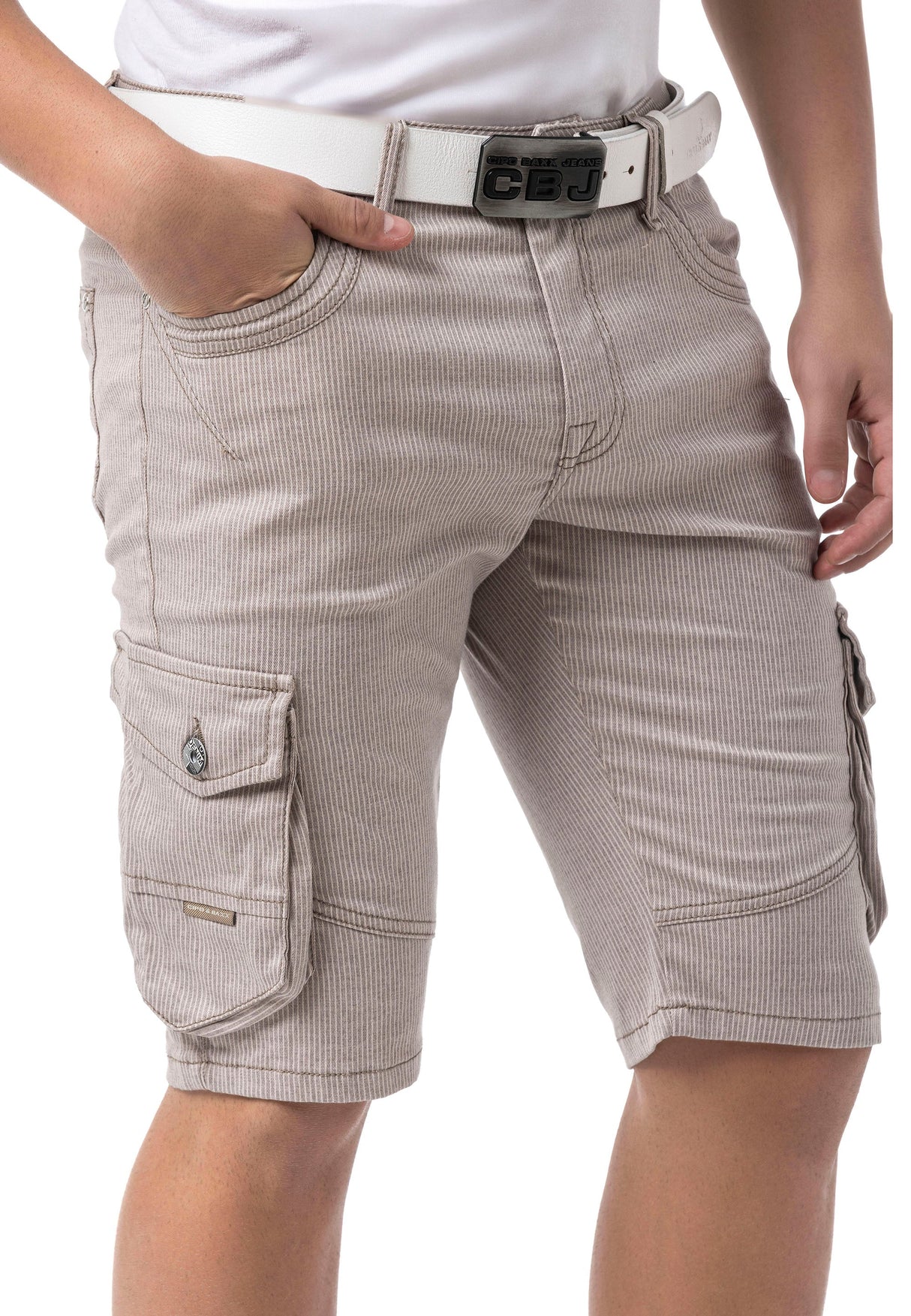 CK297 – Men's Capri Pants with Zipper