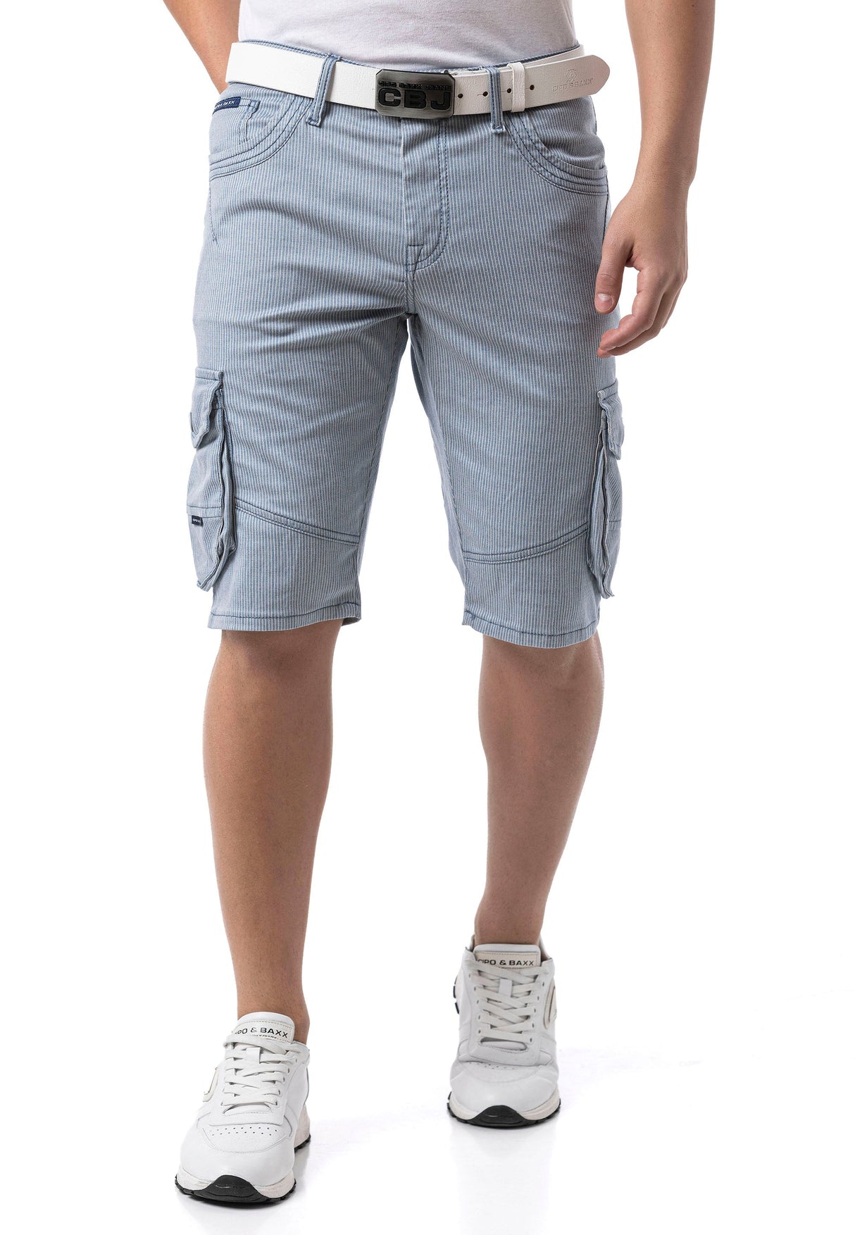 CK297 – Men's Capri Pants with Zipper