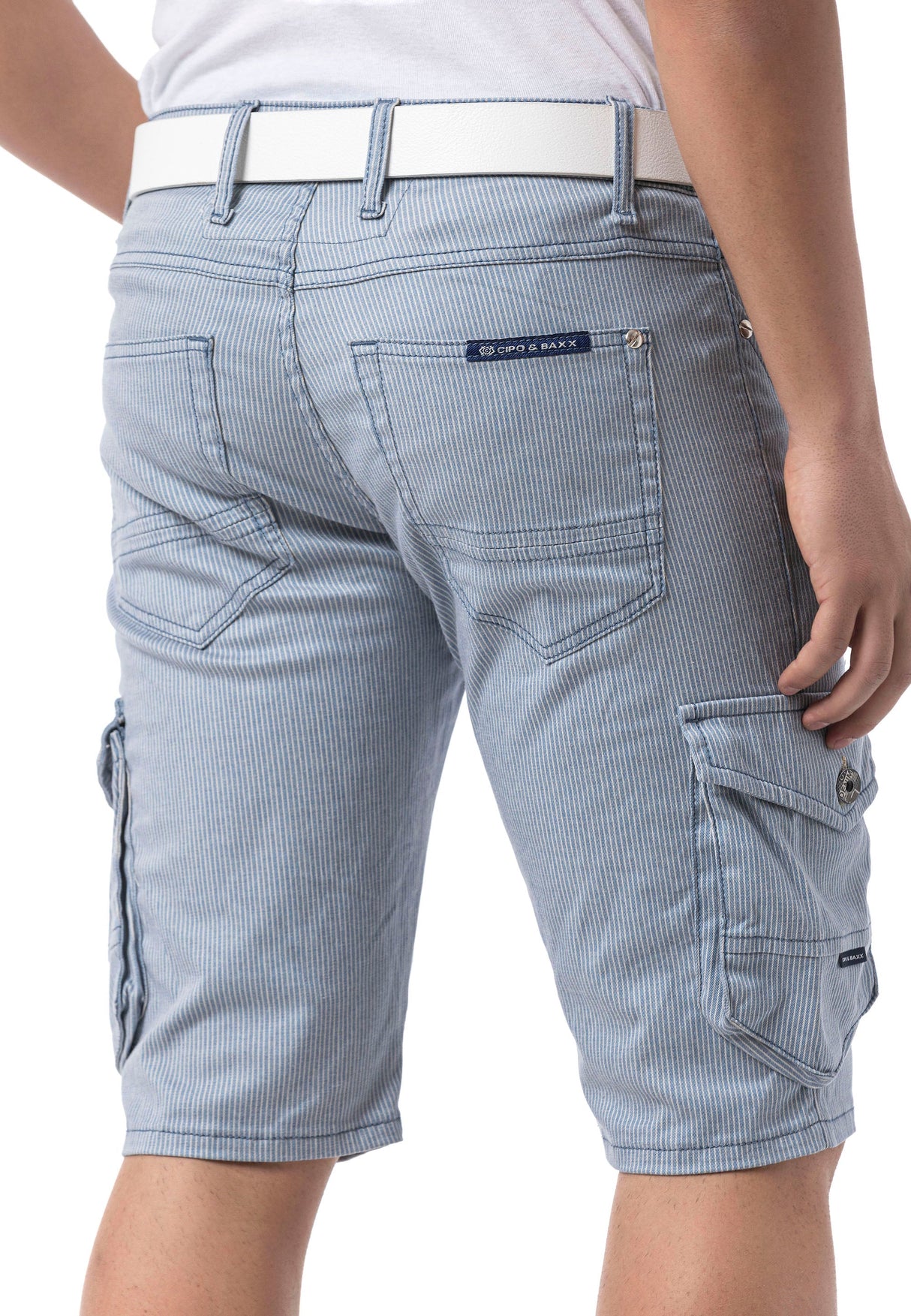CK297 – Men's Capri Pants with Zipper