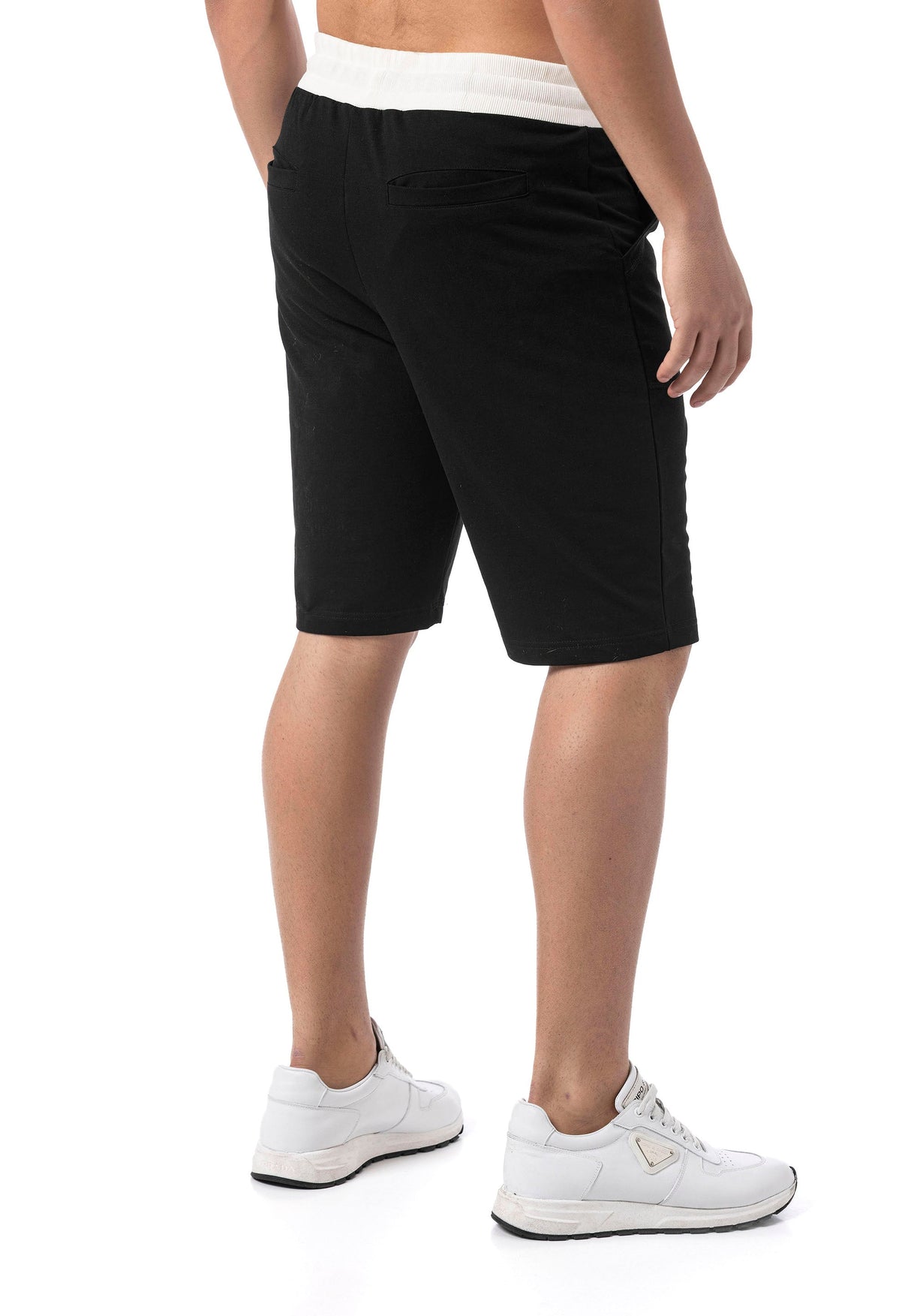 CK300 Men's Straight Fit Shorts with Embroidery