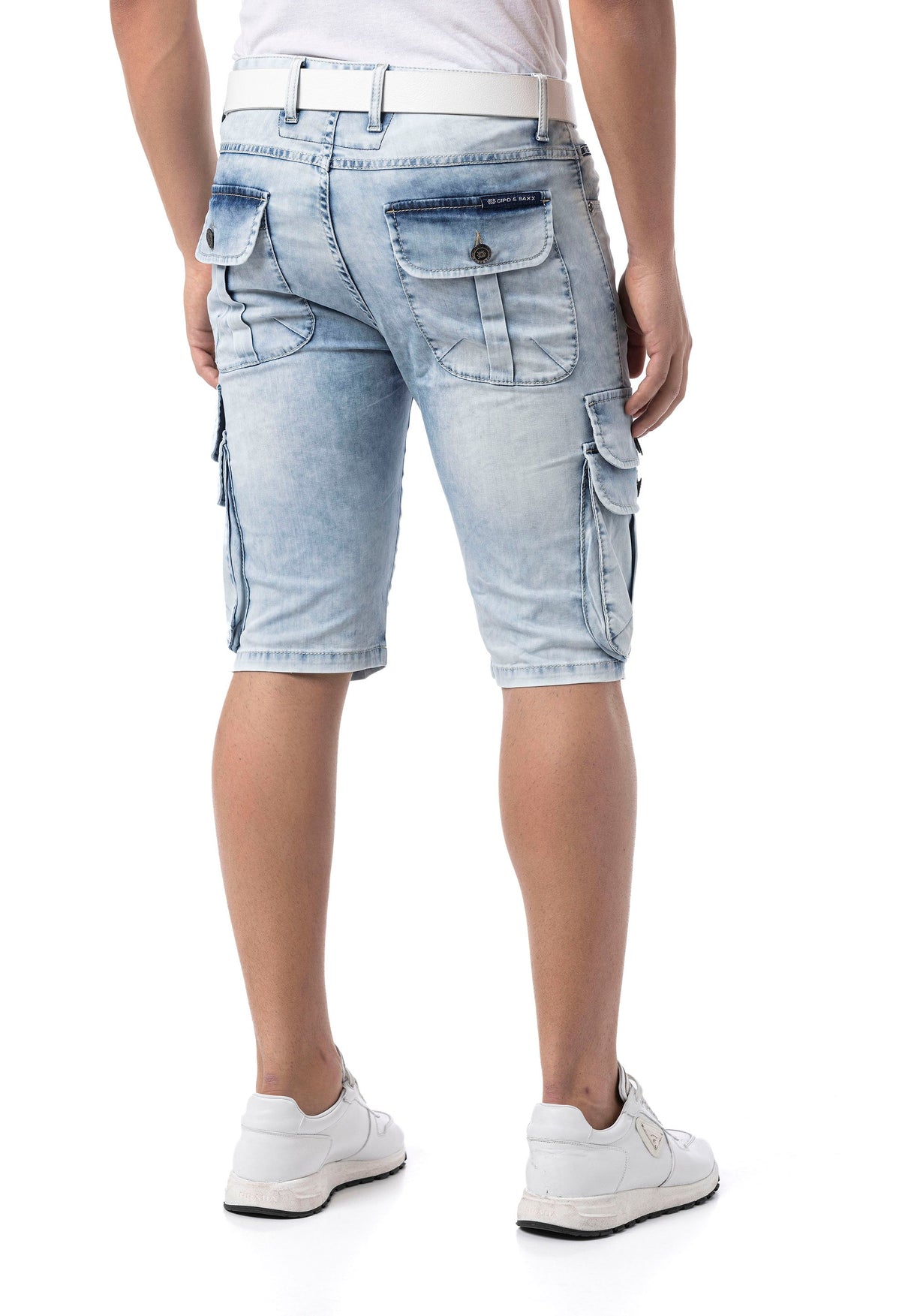 CK306 Men's Capri – Denim style with cargo pockets