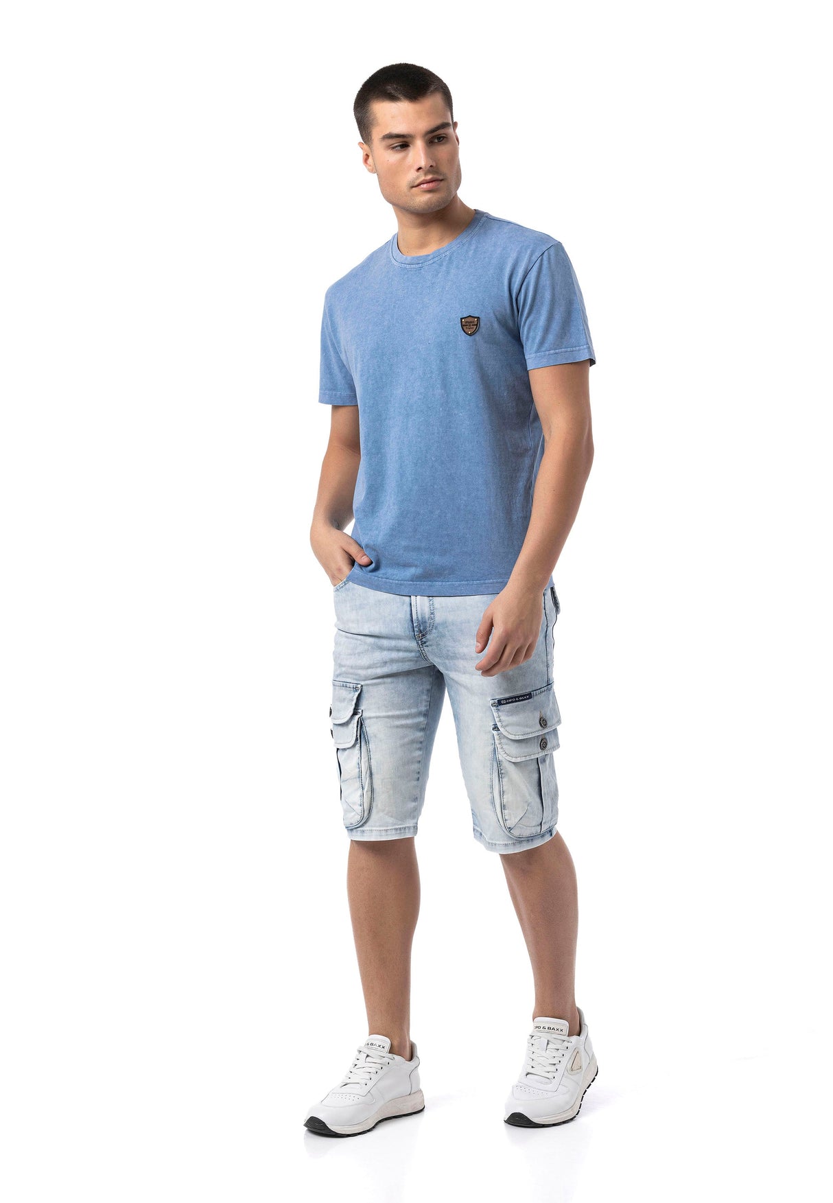 CK306 Men's Capri – Denim style with cargo pockets