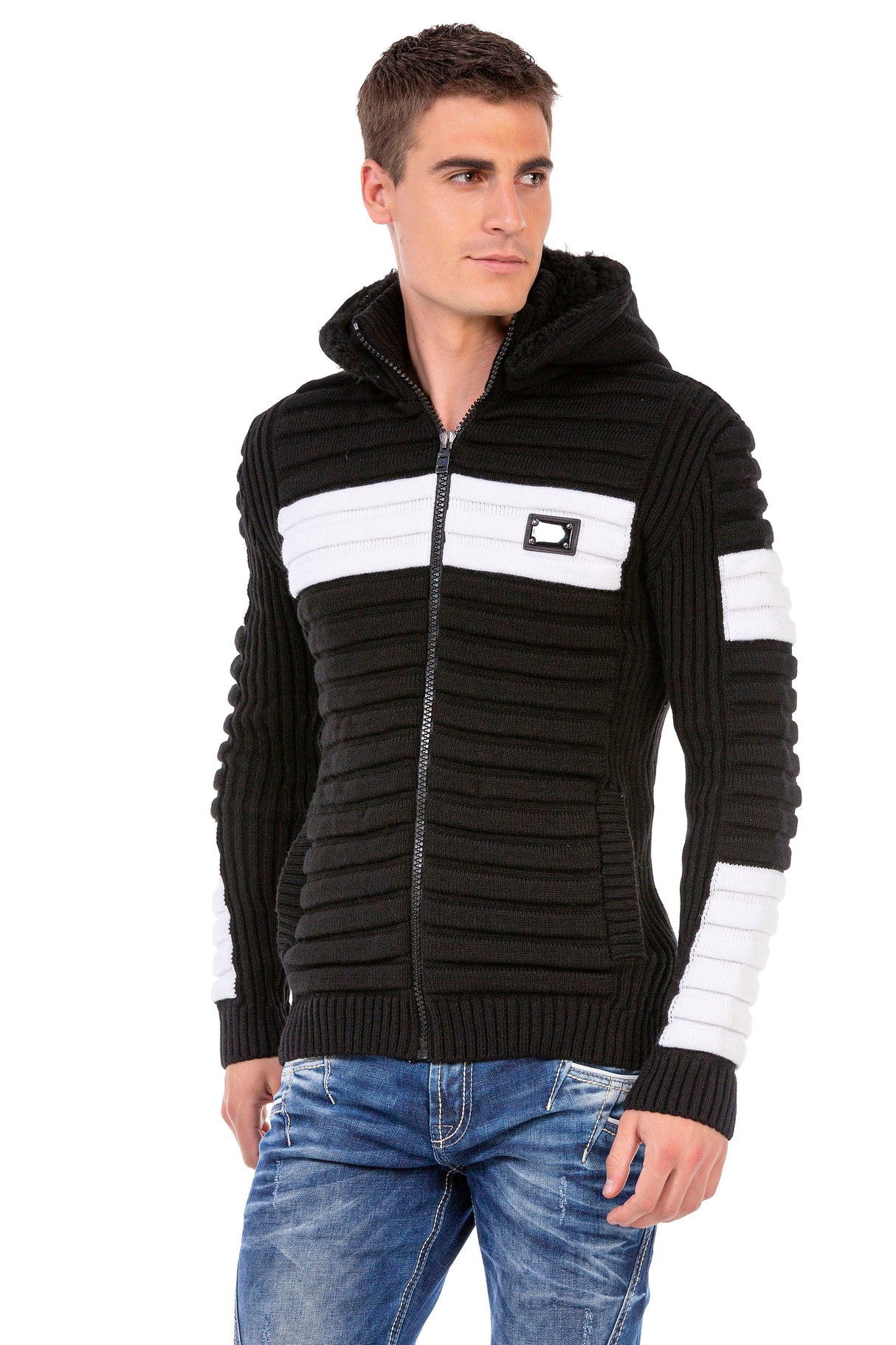 CP254 Men's Hooded Cardigan
