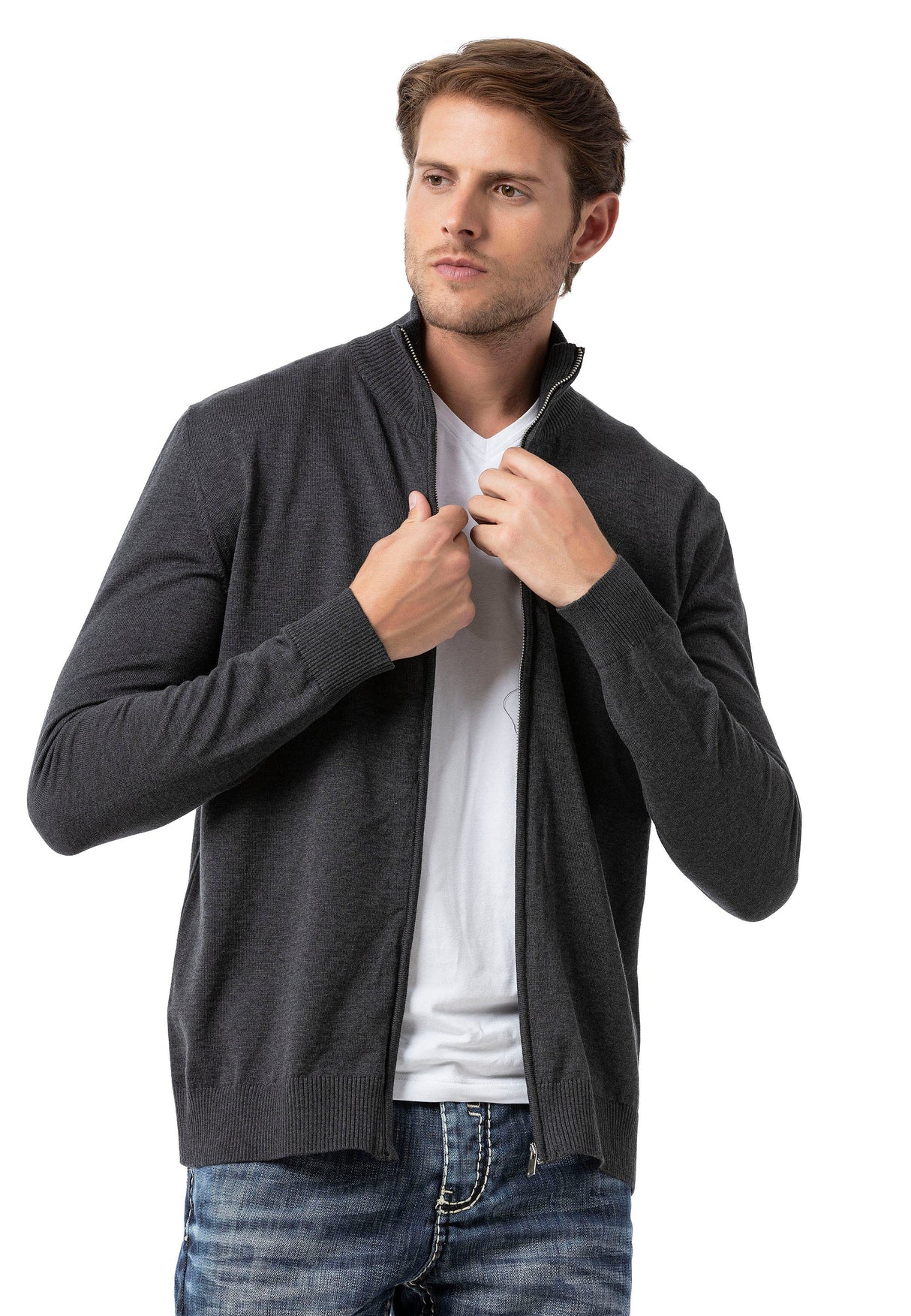 CP282 Men's Cardigan Sweater