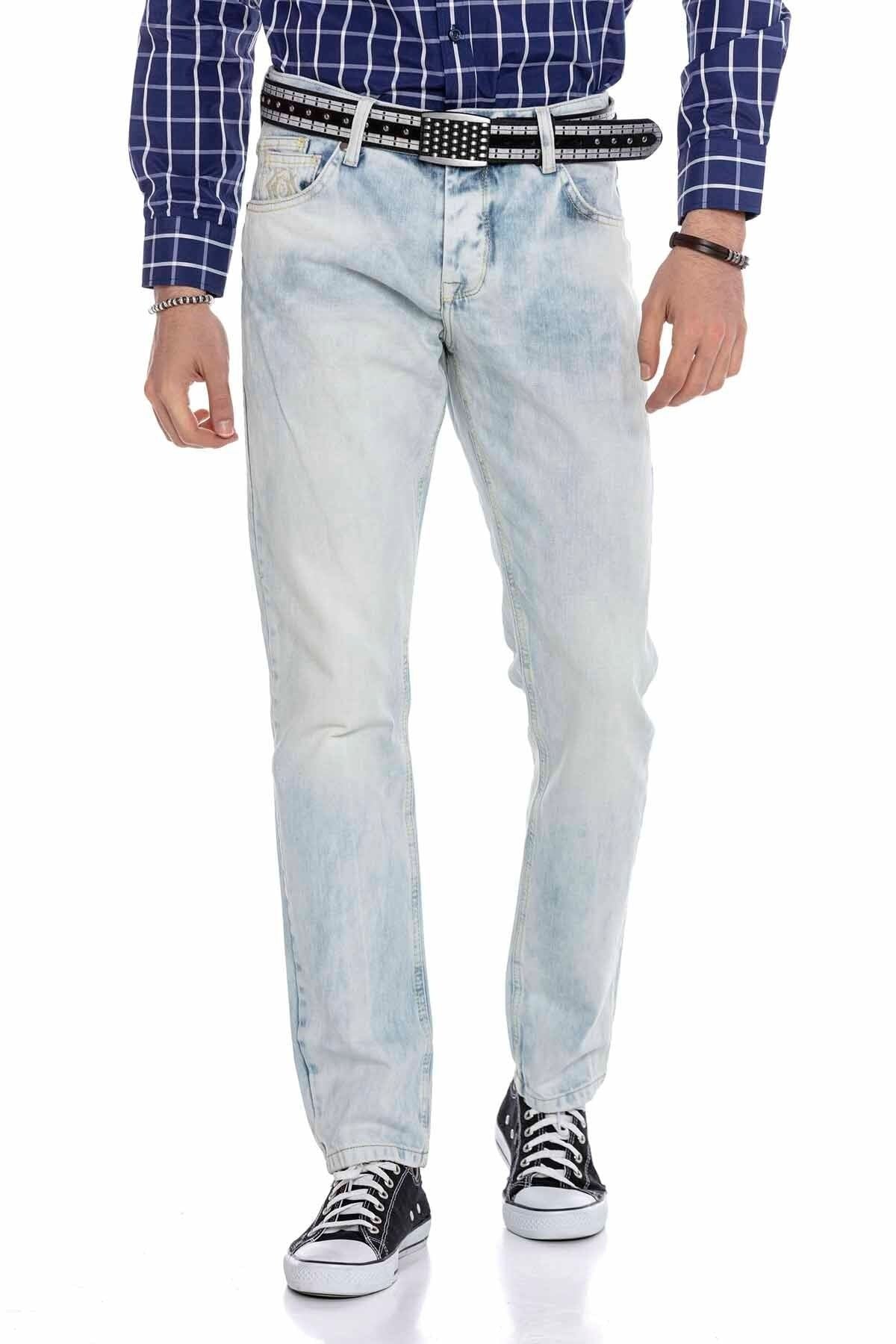 CD319X Men's comfortable jeans in straight fit
