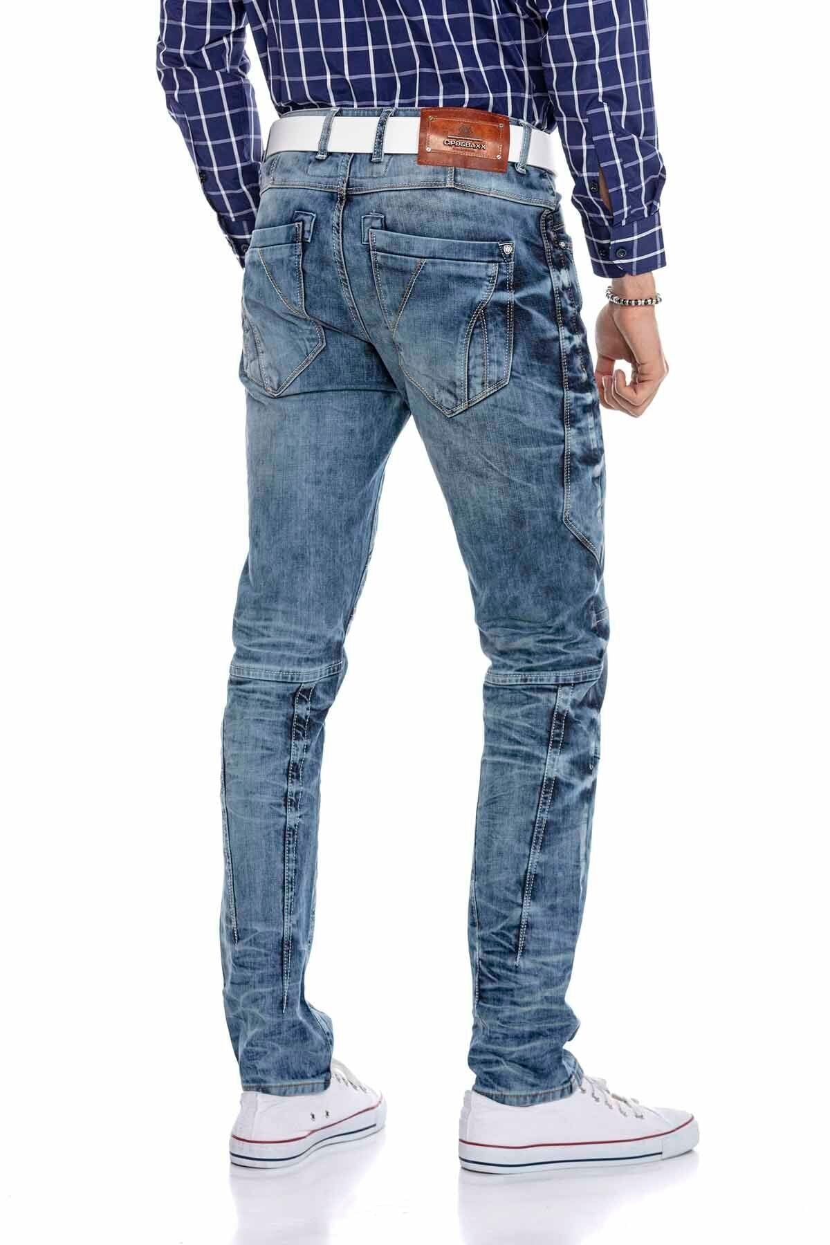 CD346 Men's comfortable jeans with a casual wash