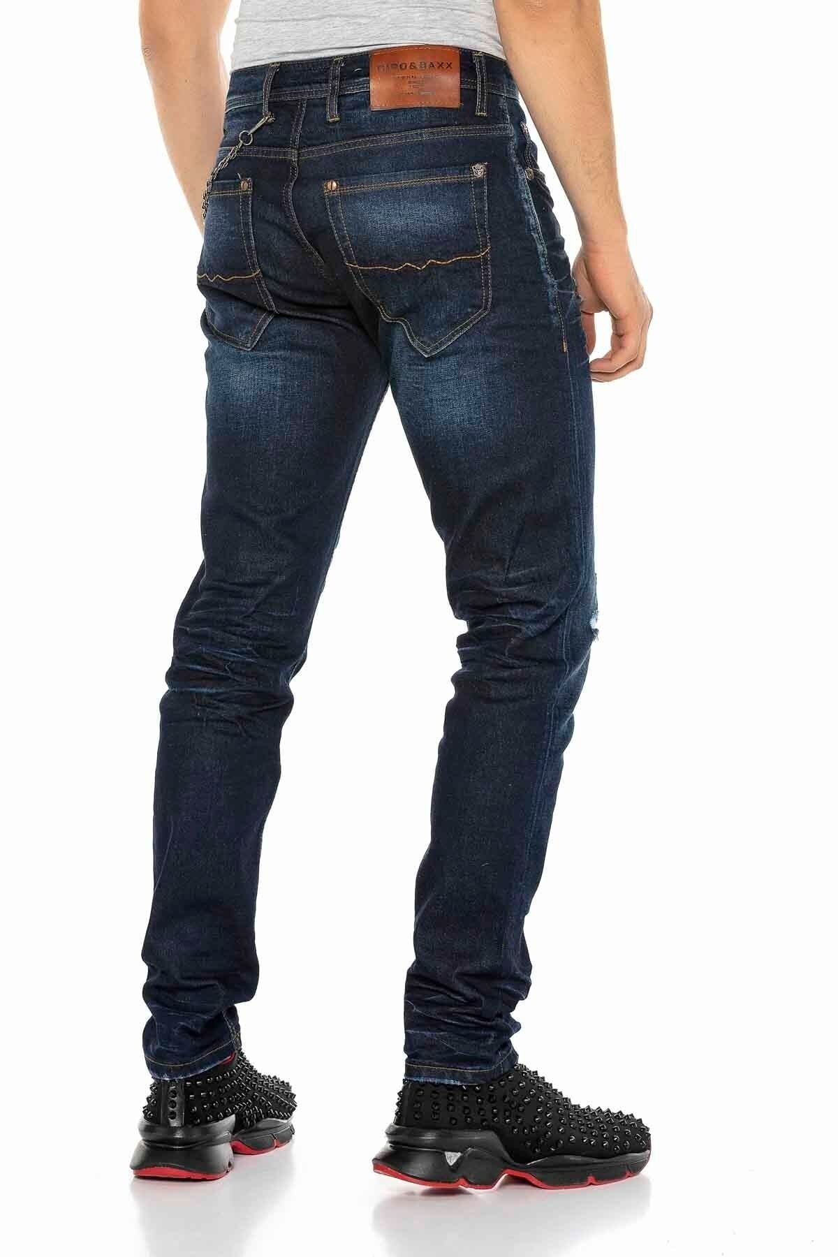 CD392 men's slim-fit jeans in a used look