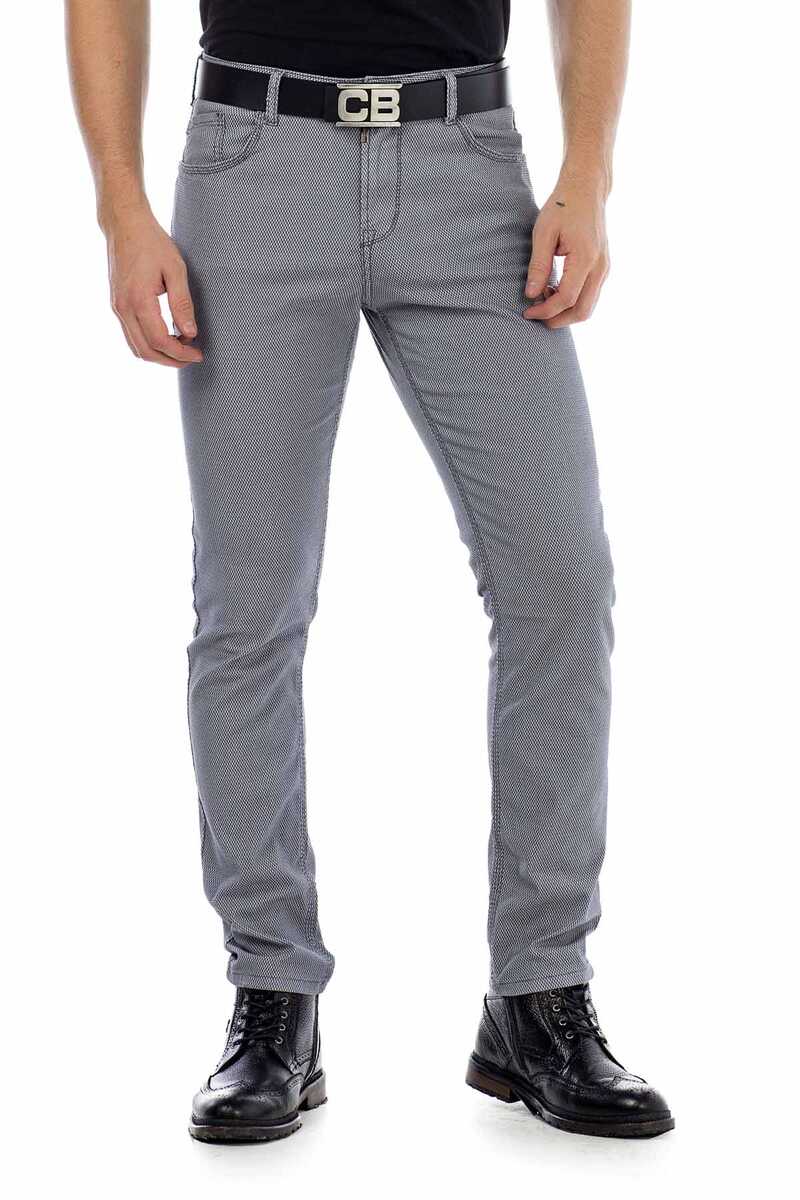 CD432 Men's fabric trousers in a fashionable slim fit cut