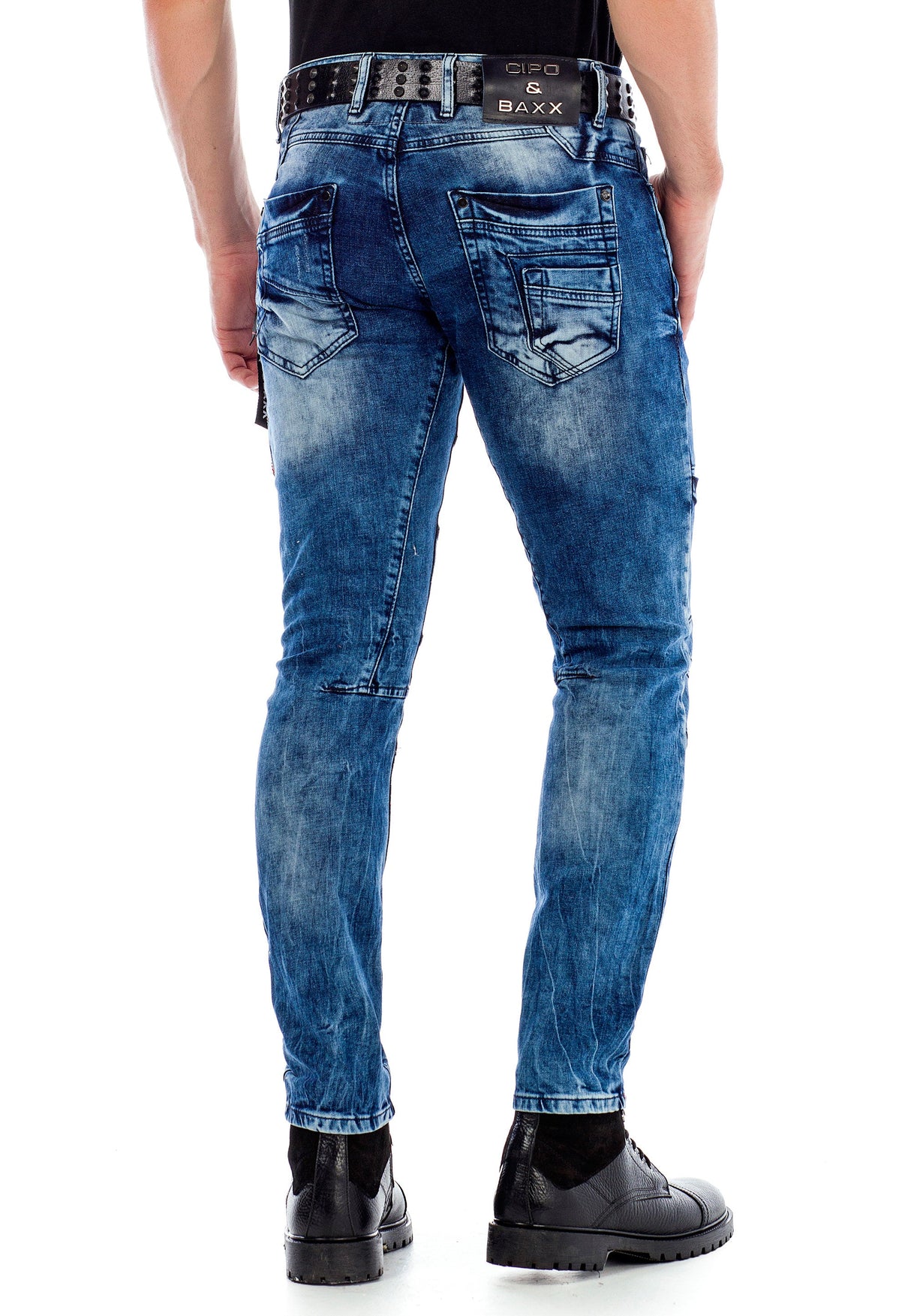 CD478 Men's comfortable jeans in a washed look, slim fit