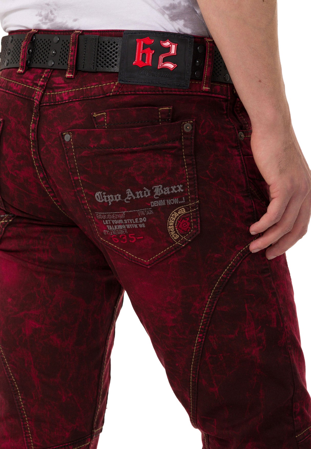 CD479 men's slim-fit jeans in an antique look
