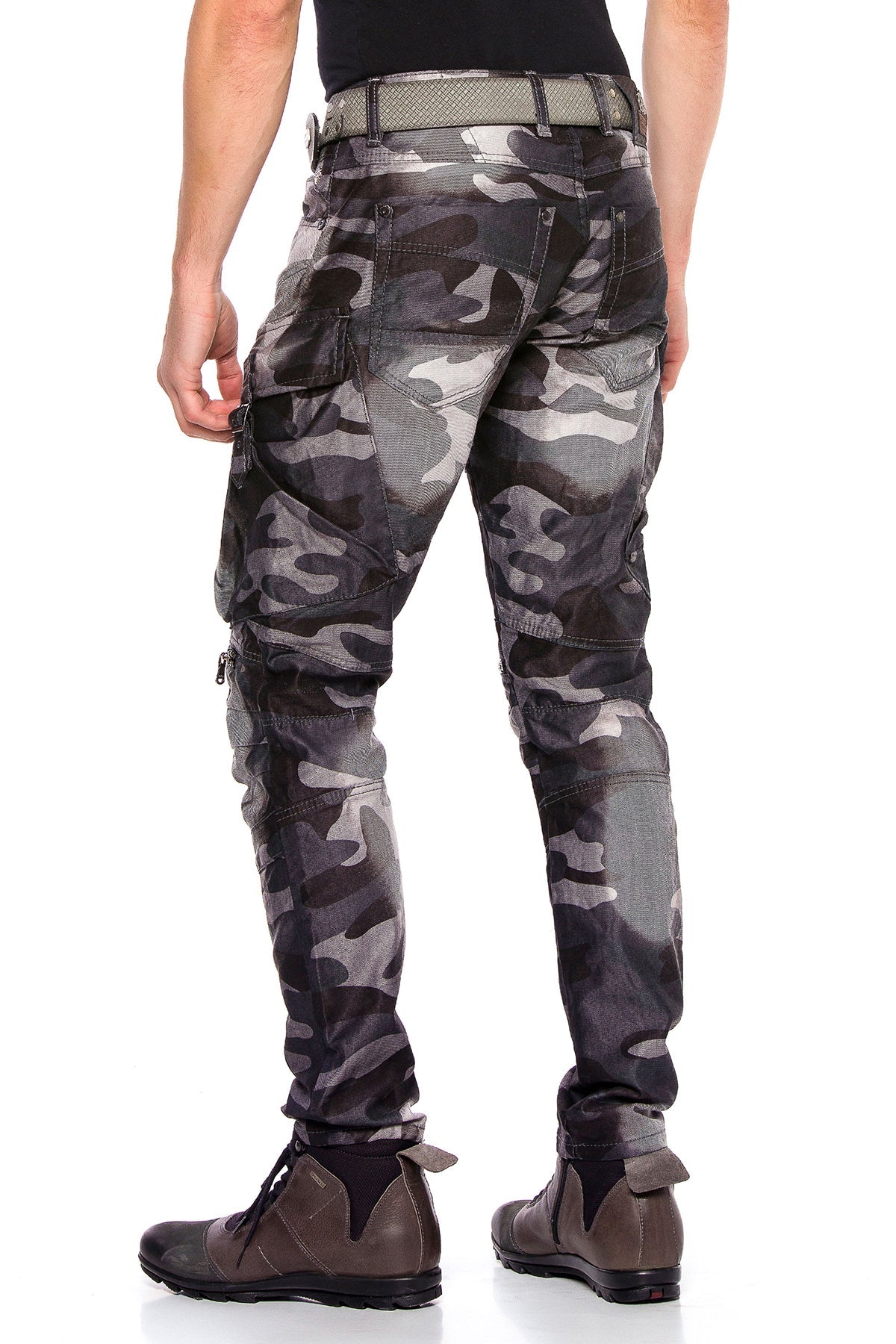 CD560 Men's Cargo Trousers with Side Pockets in Regular Fit
