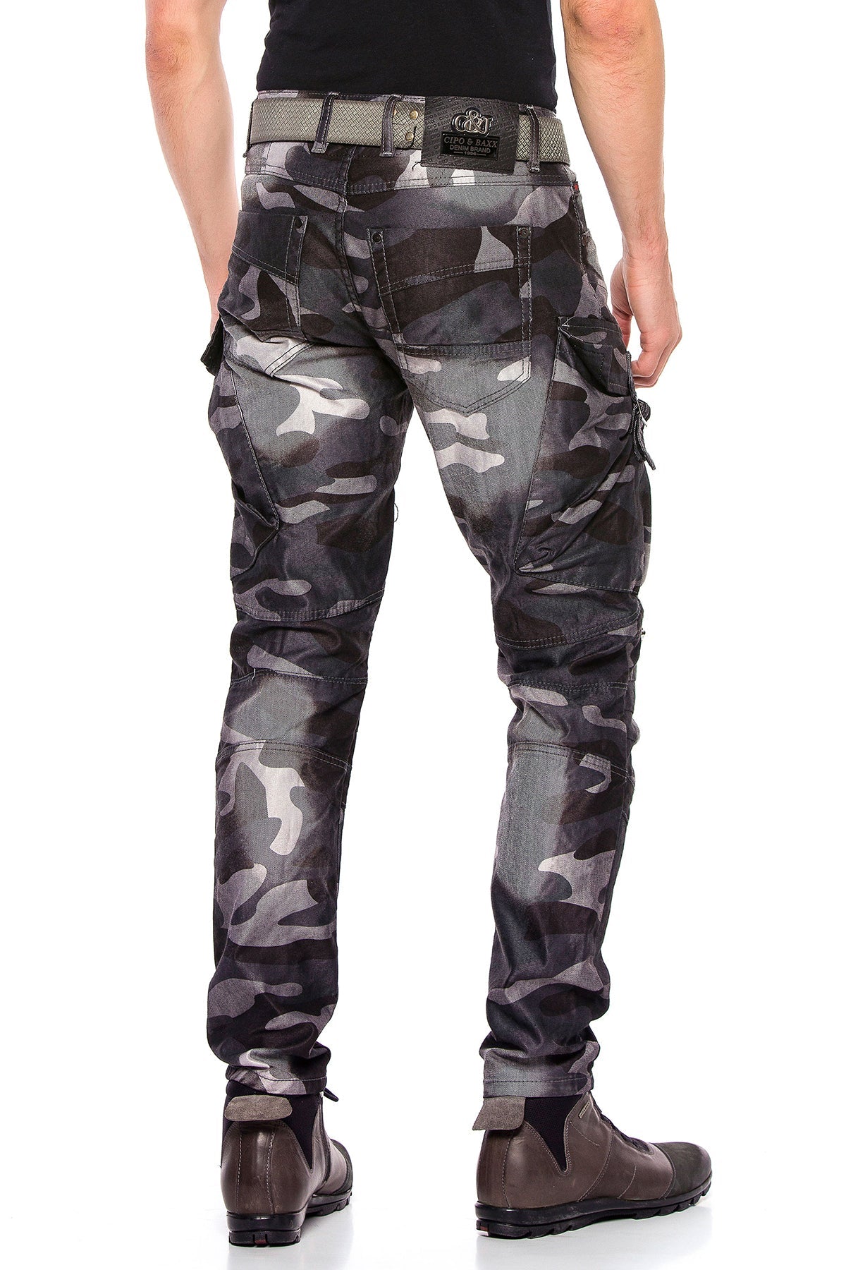 CD560 Men's Cargo Trousers with Side Pockets in Regular Fit