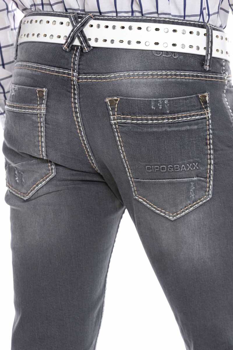 CD668 Men's comfortable jeans in a modern straight fit