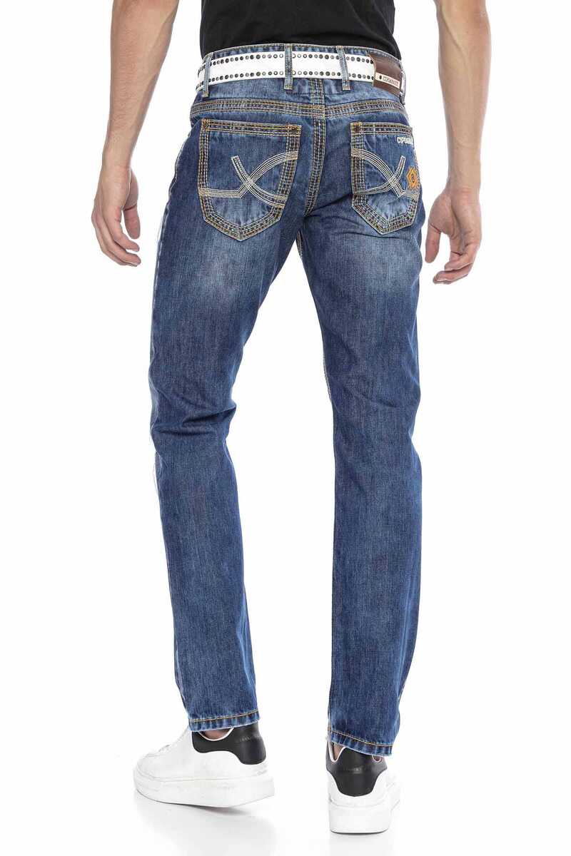 CD670 Men's ripped casual jeans with trendy details