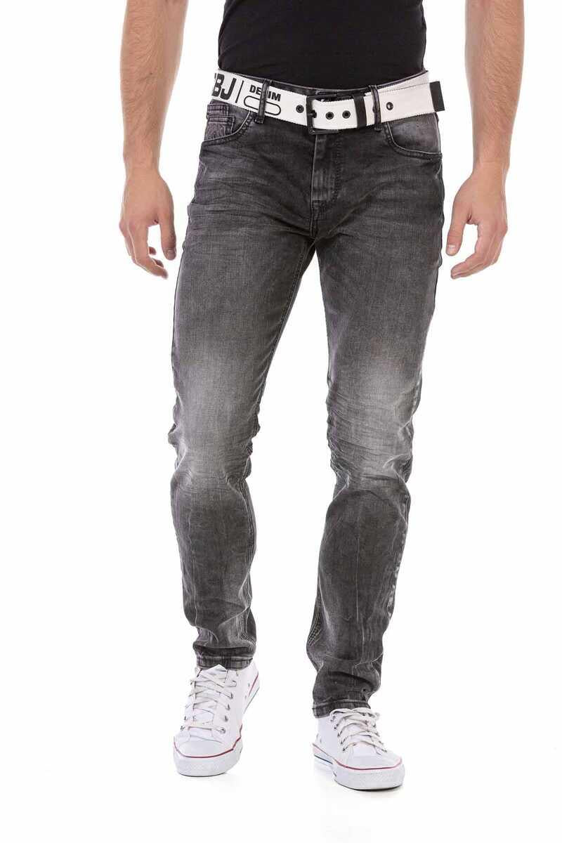 CD712 Men's Straight Fit Jeans in Classic 5-Pocket Style