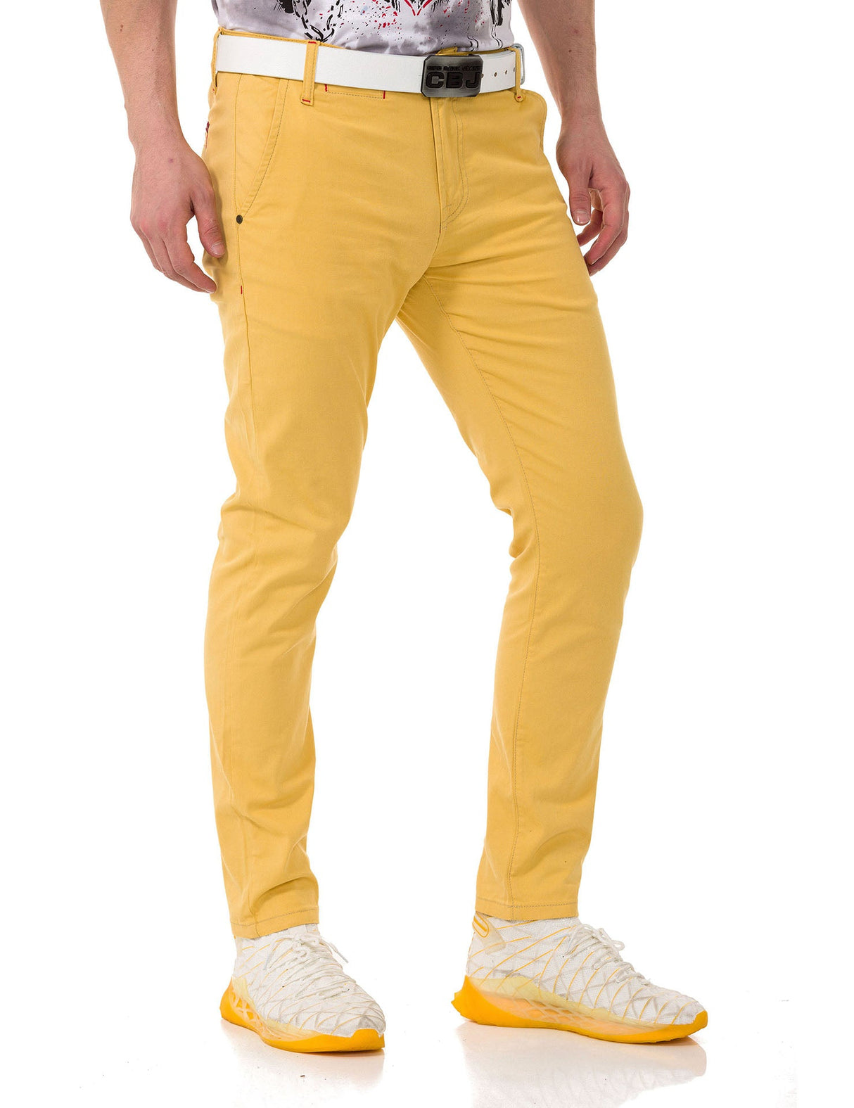 CD842 Men's Jeans – Stylish Regular Fit Denim with striking details