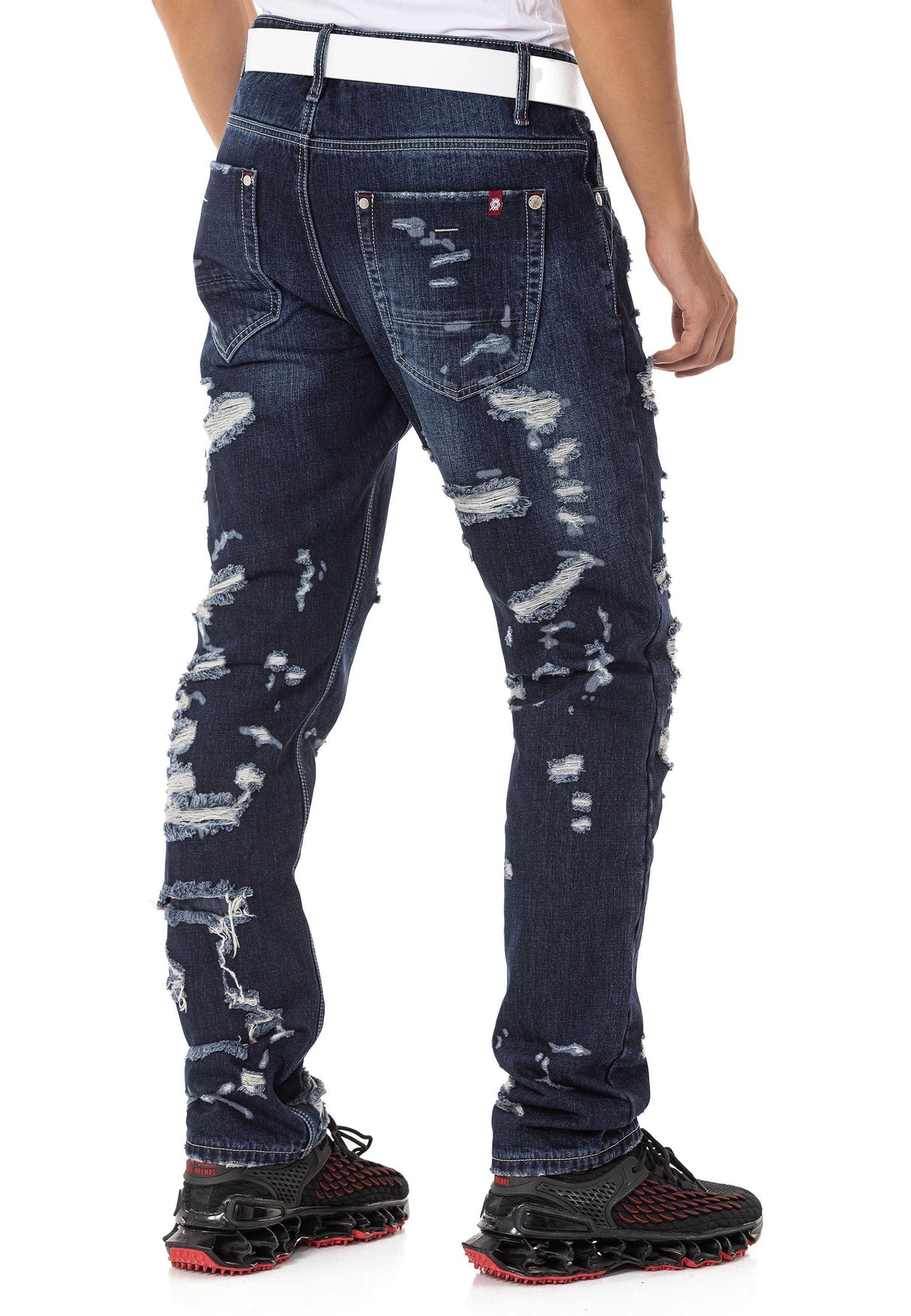 CD843 Men's Jeans Casual style with used look