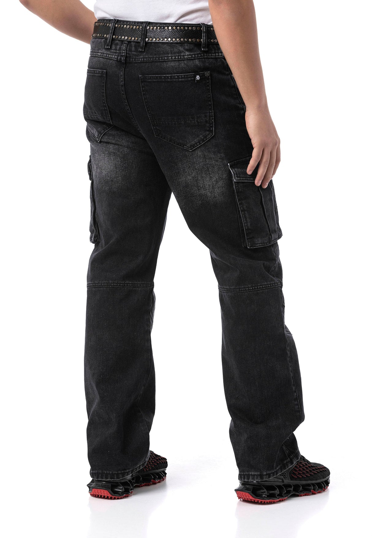 CD897 Men's Jeans - Over Size, Loose Fit, Dirty Wash