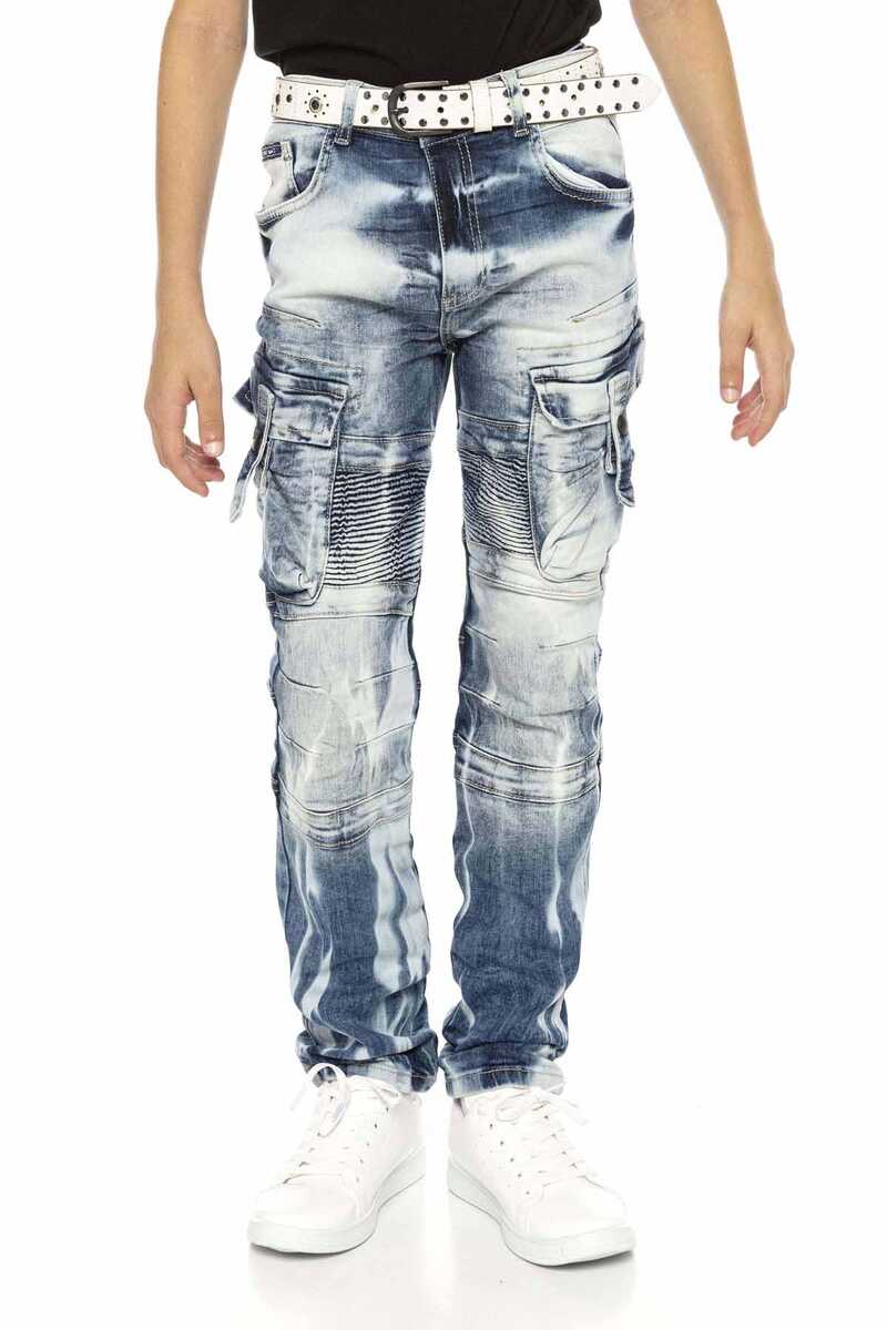 CDK103 BLUE BOYS' JEANS REGULAR FIT