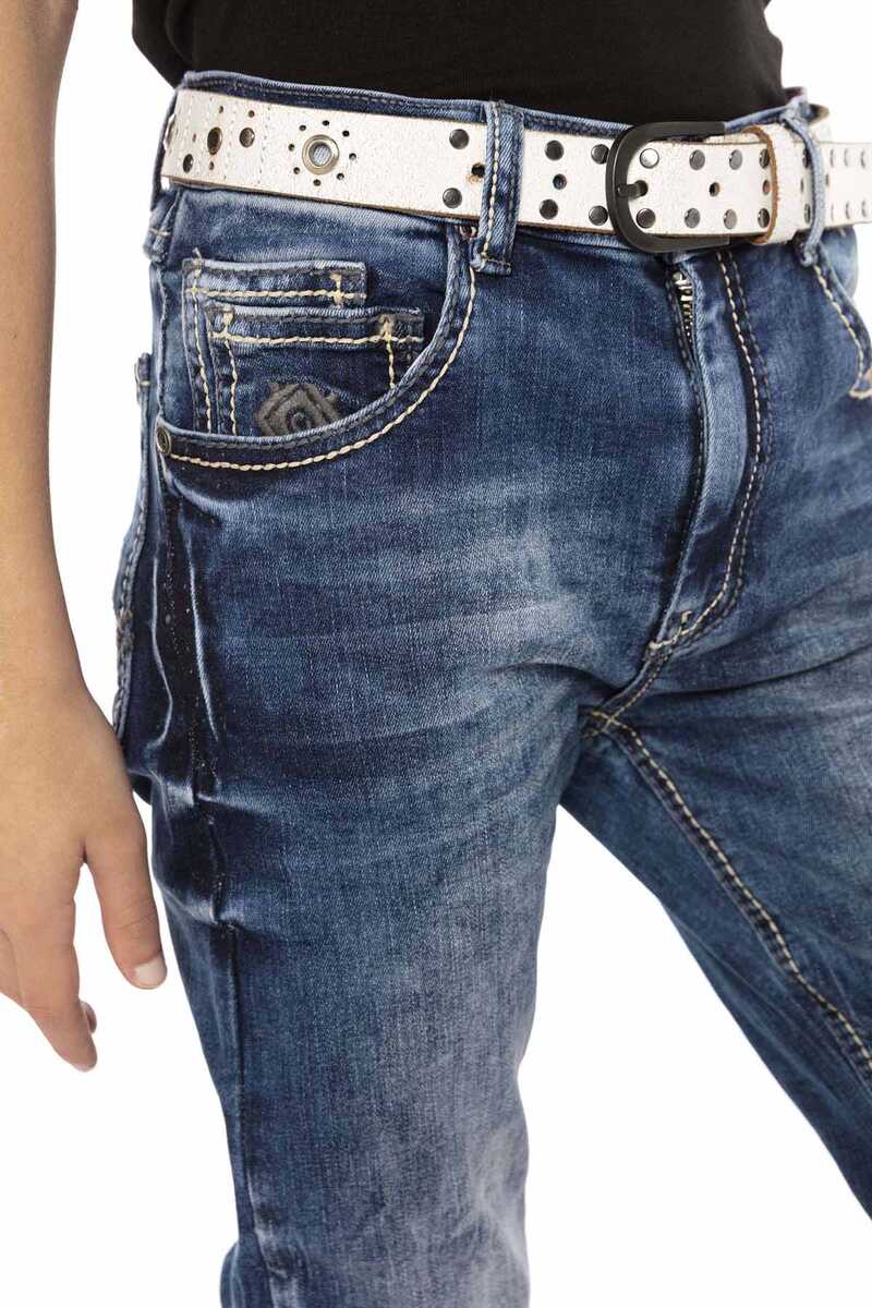 CDK104 BLUE BOYS' JEANS REGULAR FIT