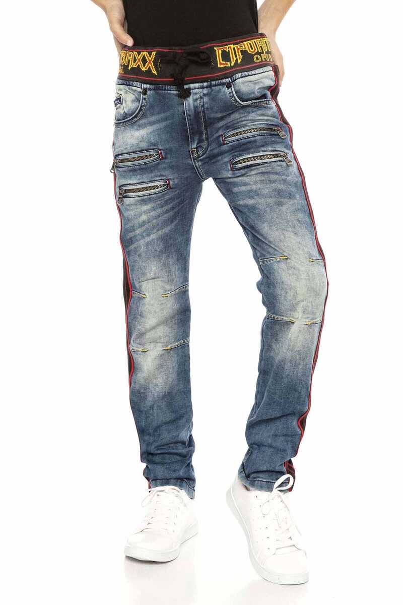 CDK106 BLUE BOYS' JEANS REGULAR FIT