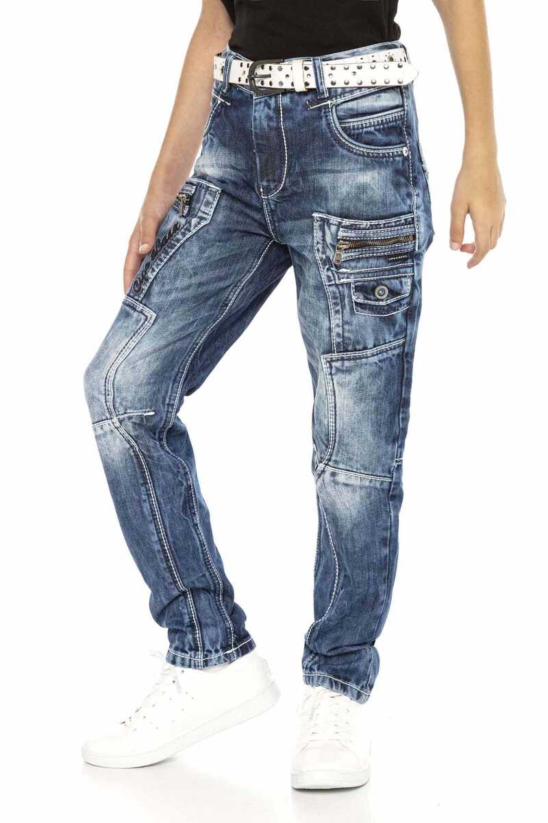 CDK107 BLUE BOYS' JEANS REGULAR FIT