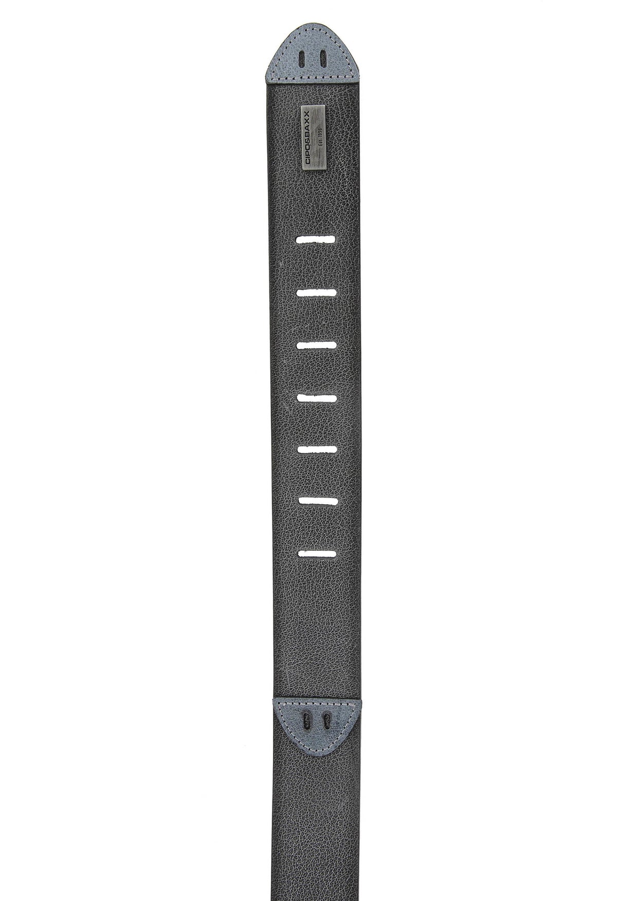CG106 Men's designer leather belt in an elegant look with metal patch