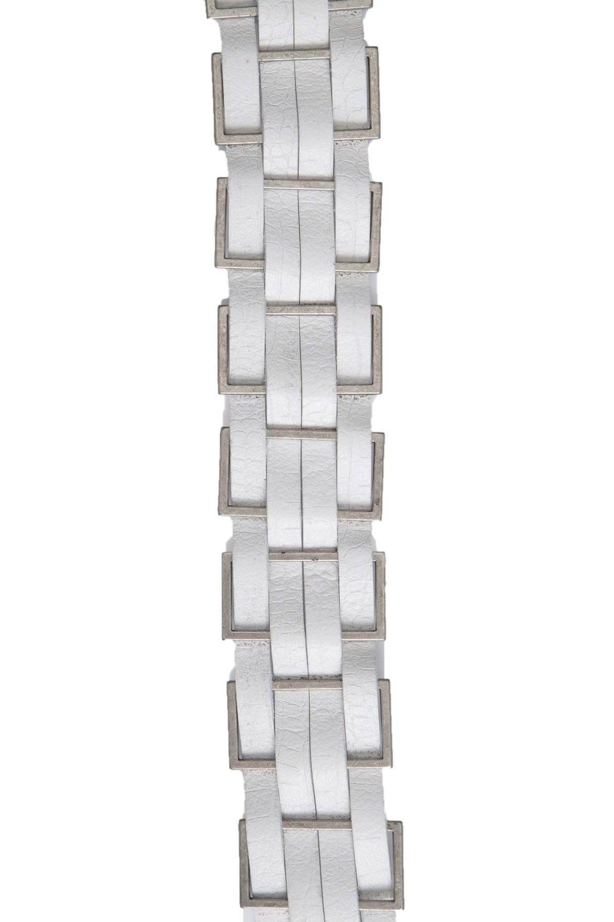 CG144 Men's Leather Belt with Fashionable Metal Elements
