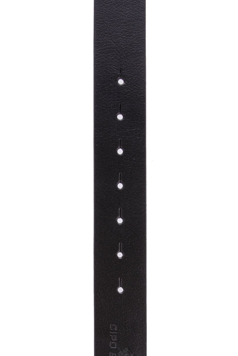 CG161 Men's leather belt with striking buckle
