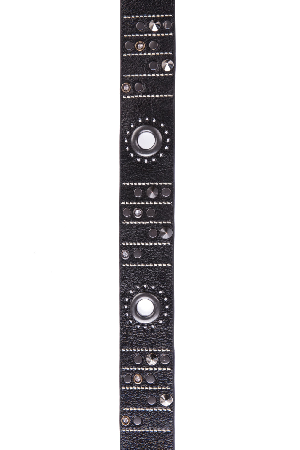 CG162 Men's leather belt with stylish studded details