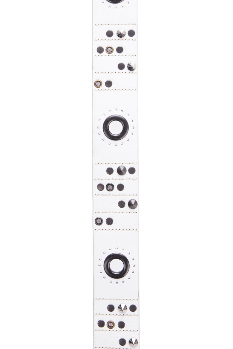 CG162 Men's leather belt with stylish studded details