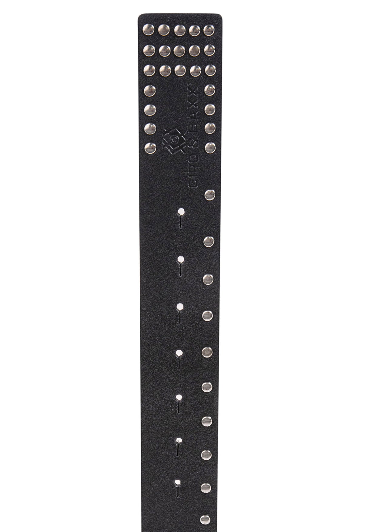 CG163 Men's leather belt with stud trim