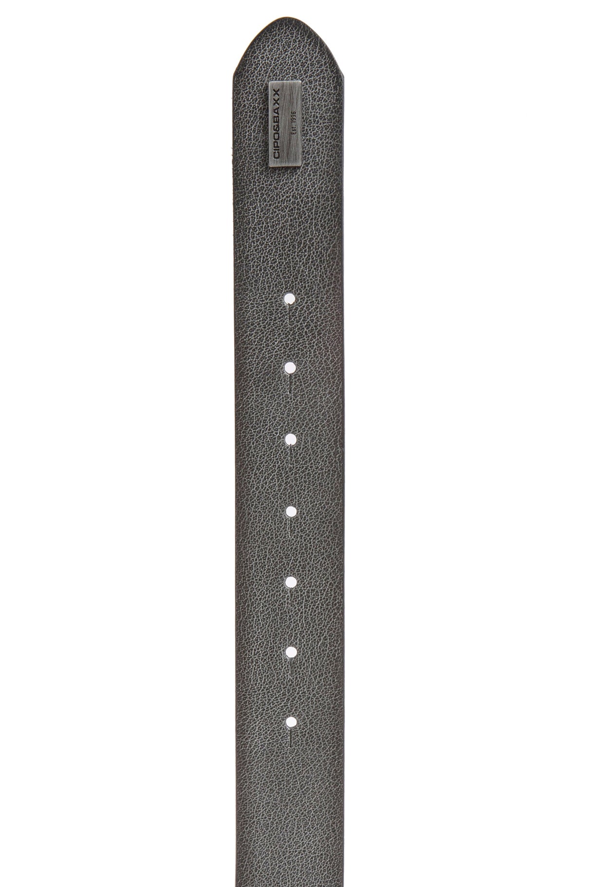 CG170 Men's leather belt with stylish skull motif
