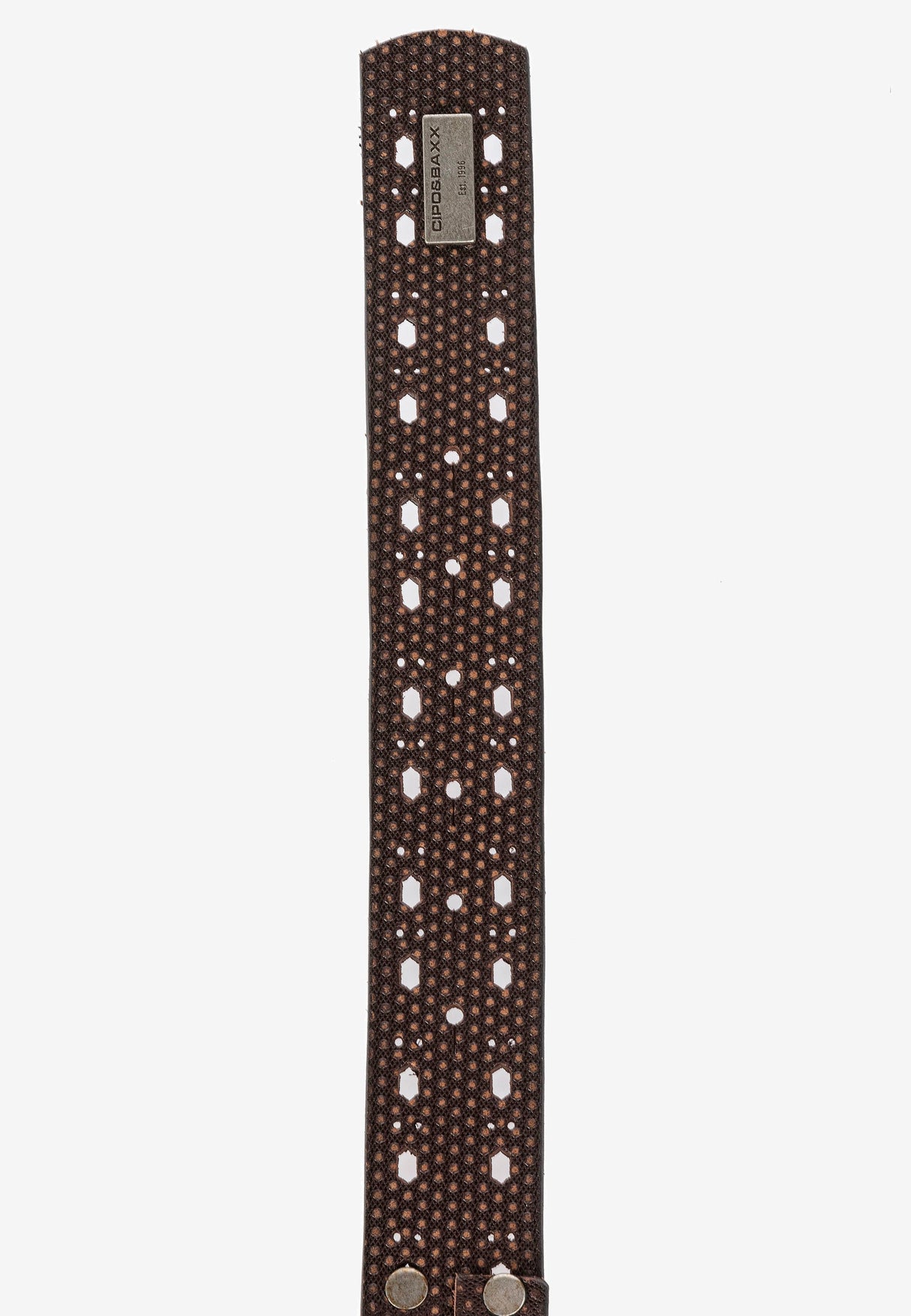 CG174 Men's leather belt in a futuristic look