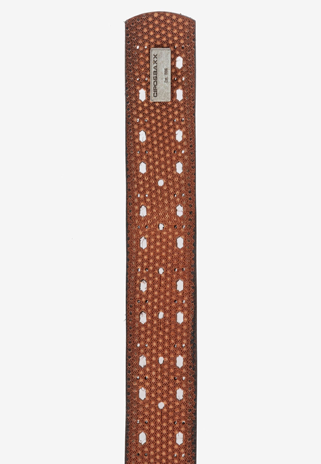 CG174 Men's leather belt in a futuristic look