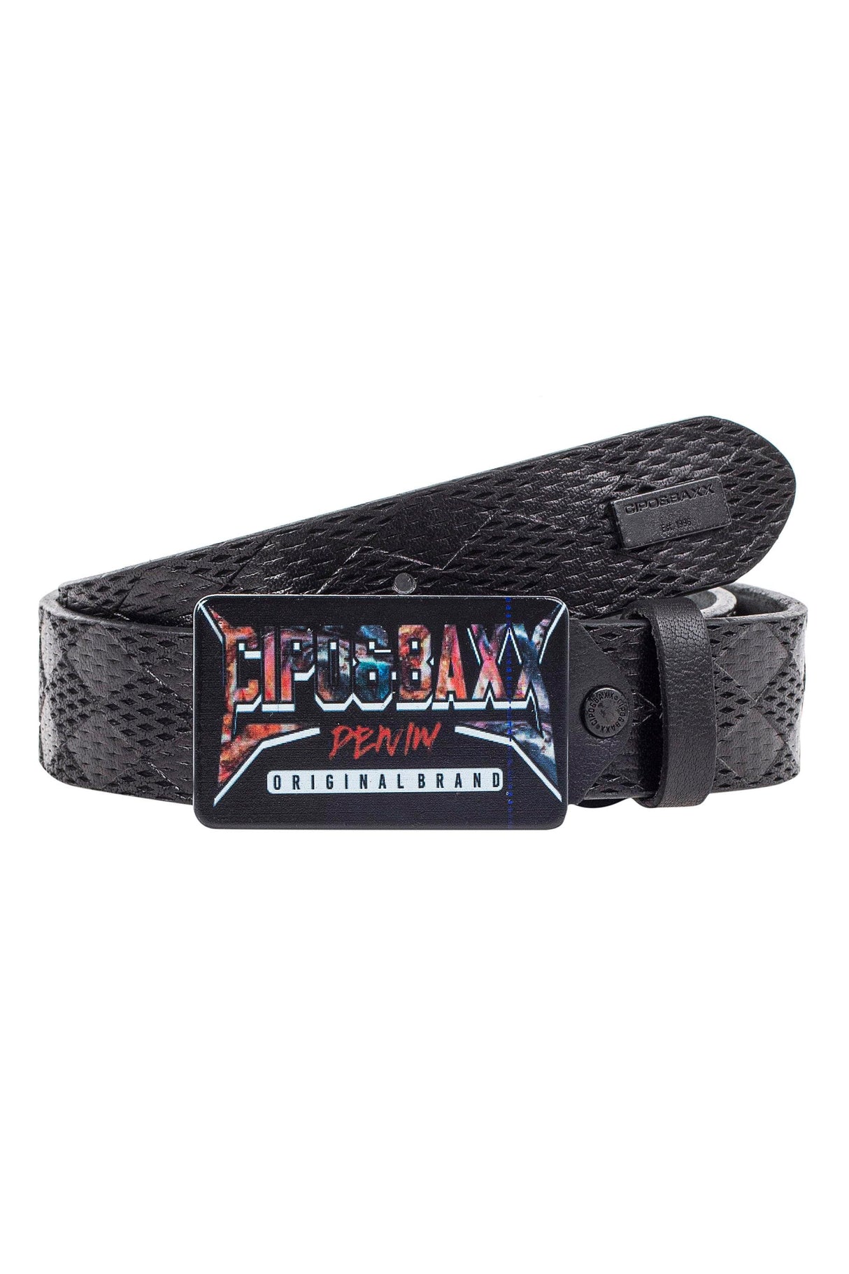 CG204 Men's belt with rectangular buckle