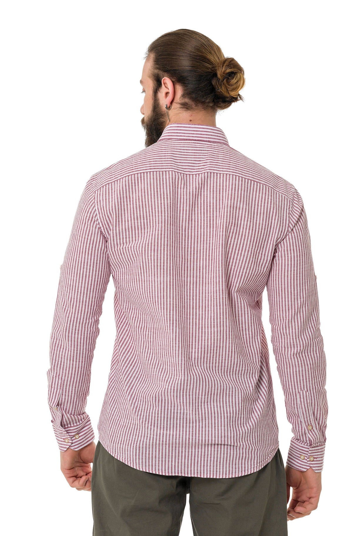 CH194 Men's shirt with striped design