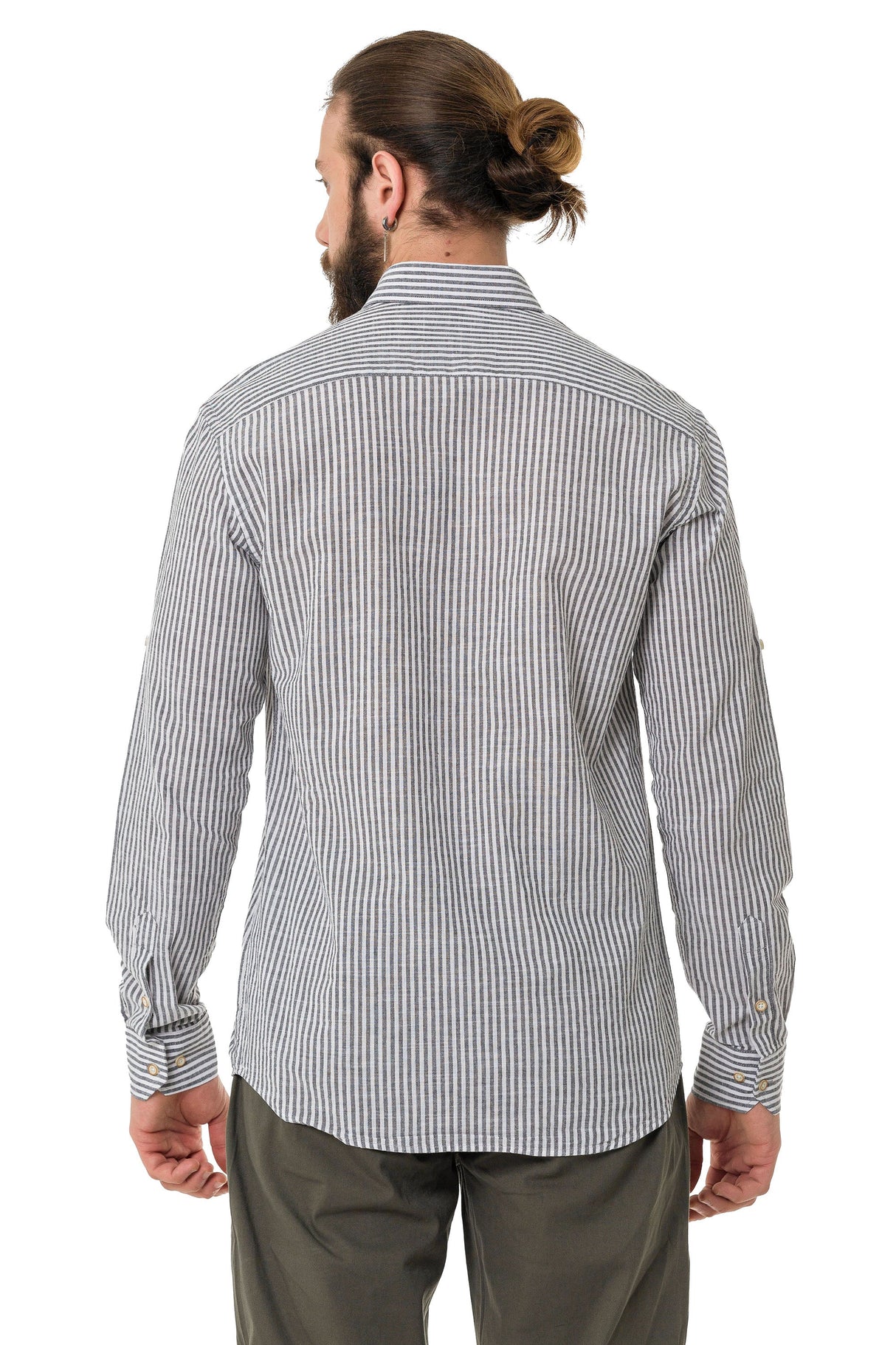 CH194 Men's shirt with striped design