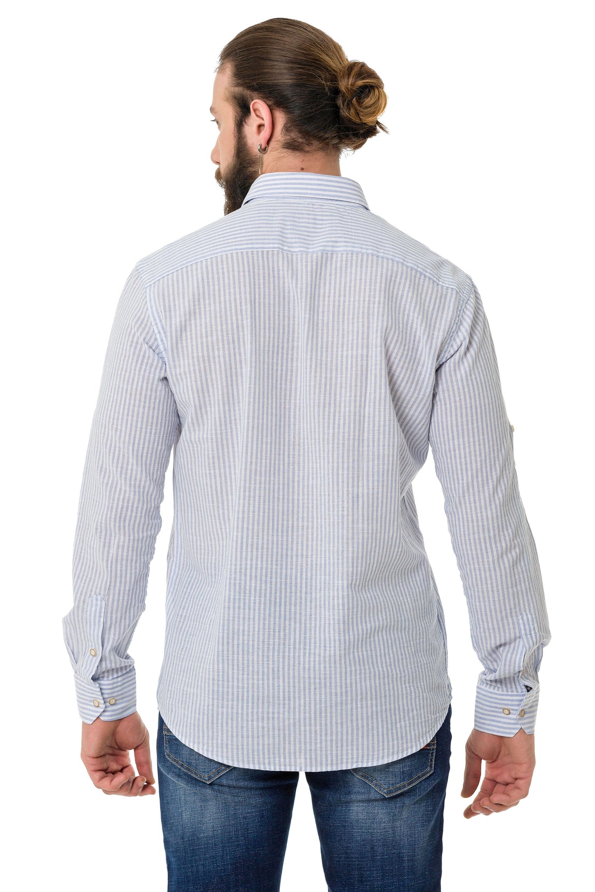 CH194 Men's shirt with striped design