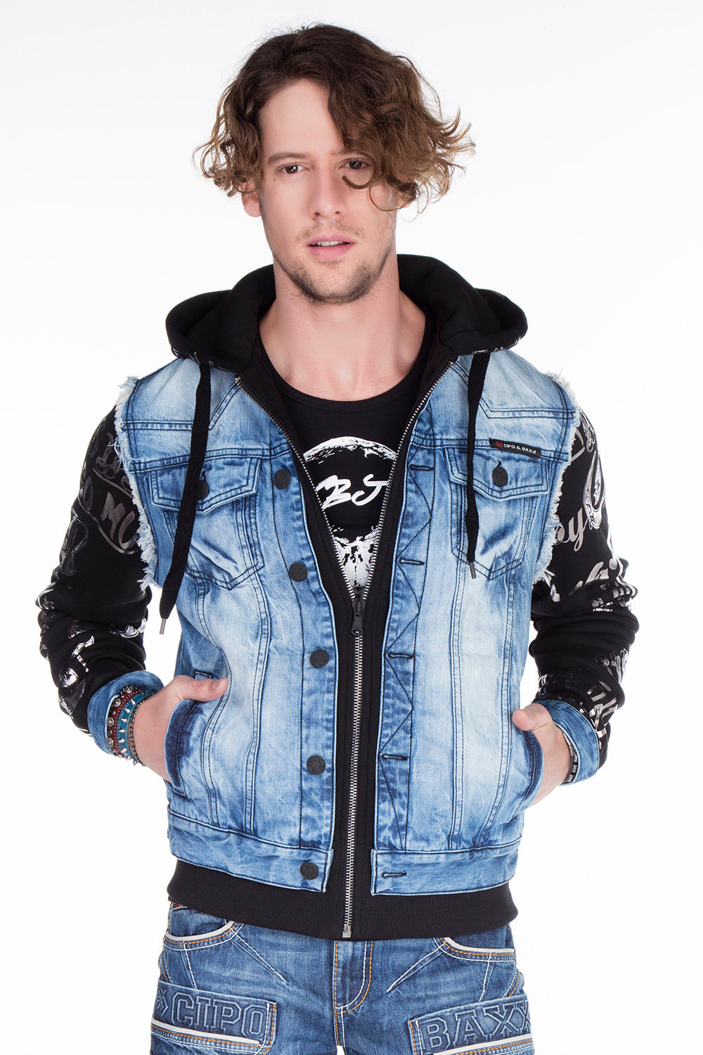 CJ181 Blue Men's Jacket