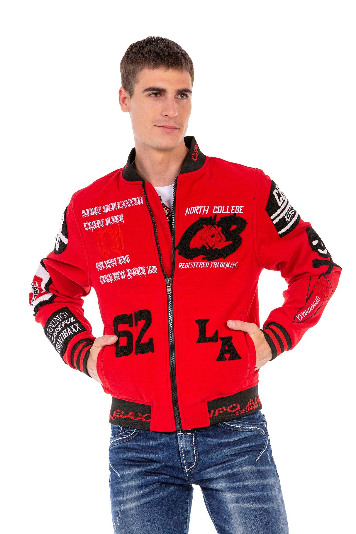 CJ274 Men's Transitional Jacket – College Spirit meets Creative Knitting