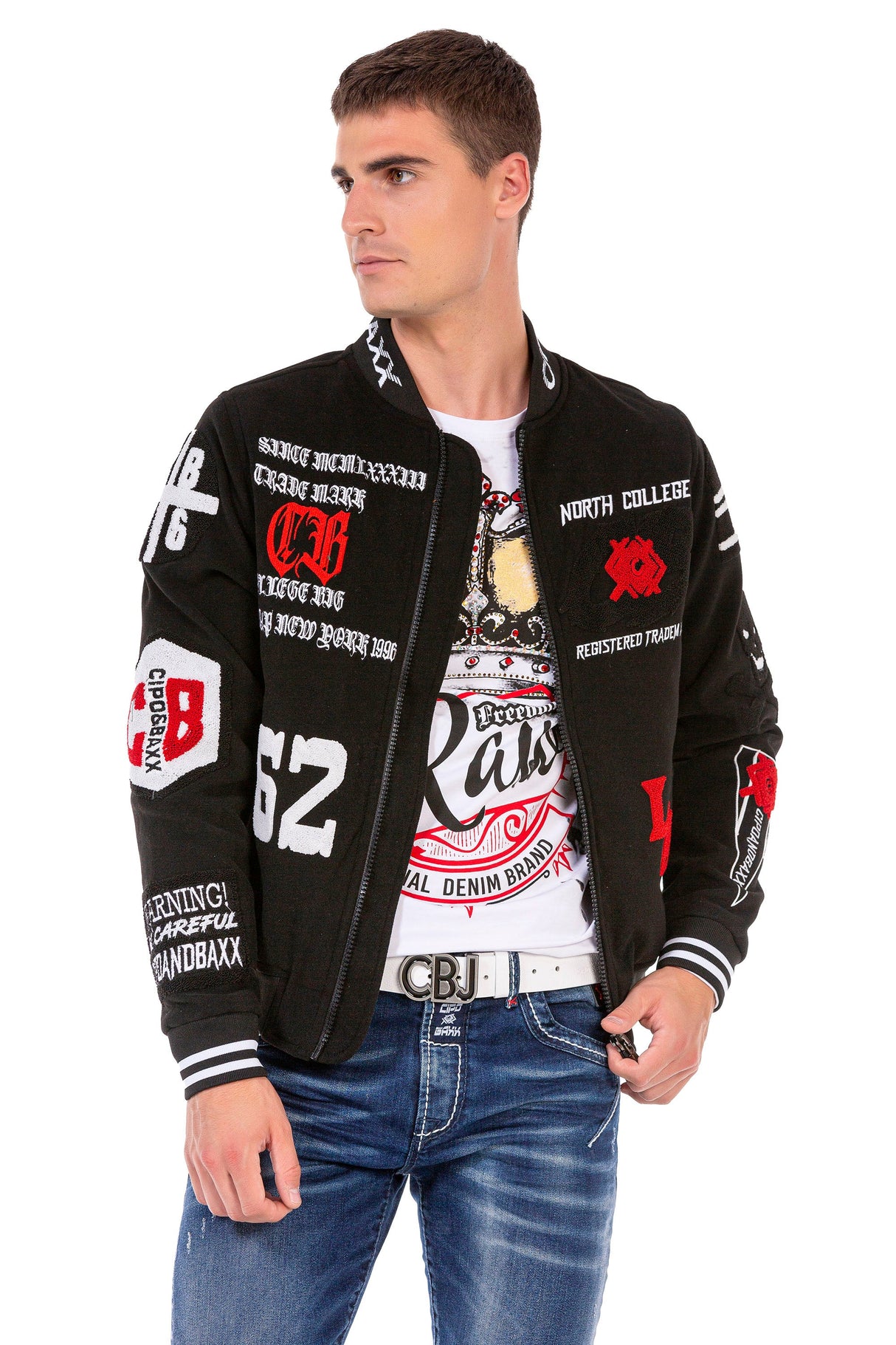 CJ274 Men's Transitional Jacket – College Spirit meets Creative Knitting