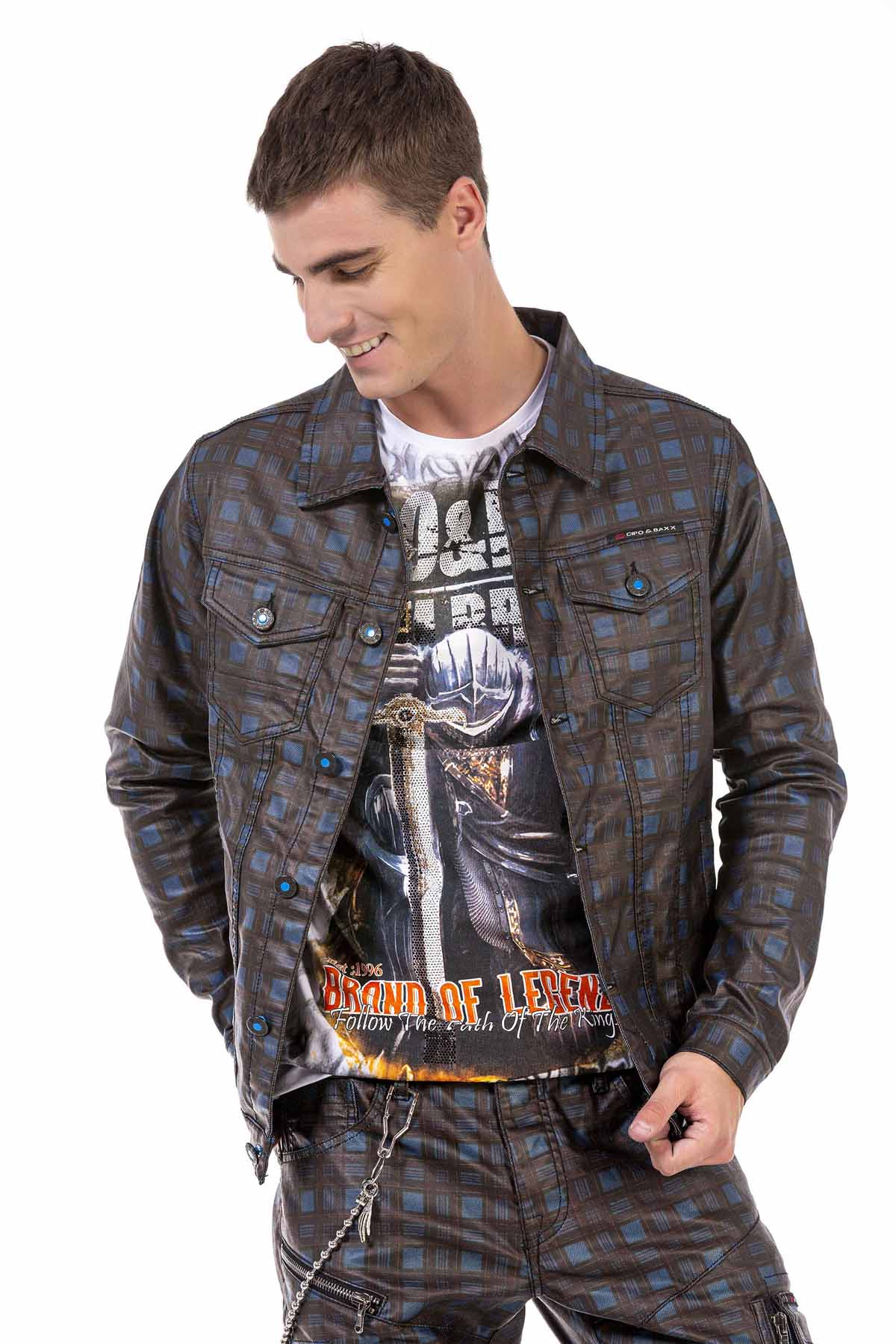 CJ278 Blue Men's Jacket