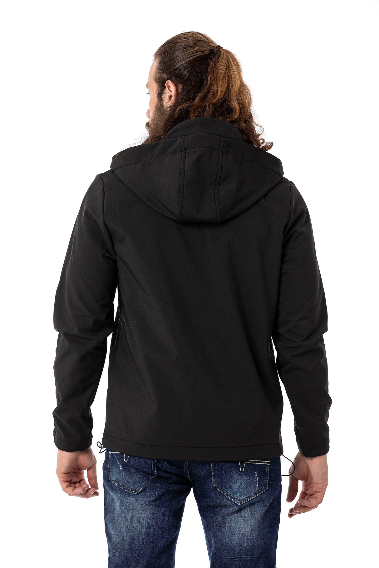 CJ285 Men's Winter Jacket – with detachable hood & striking details