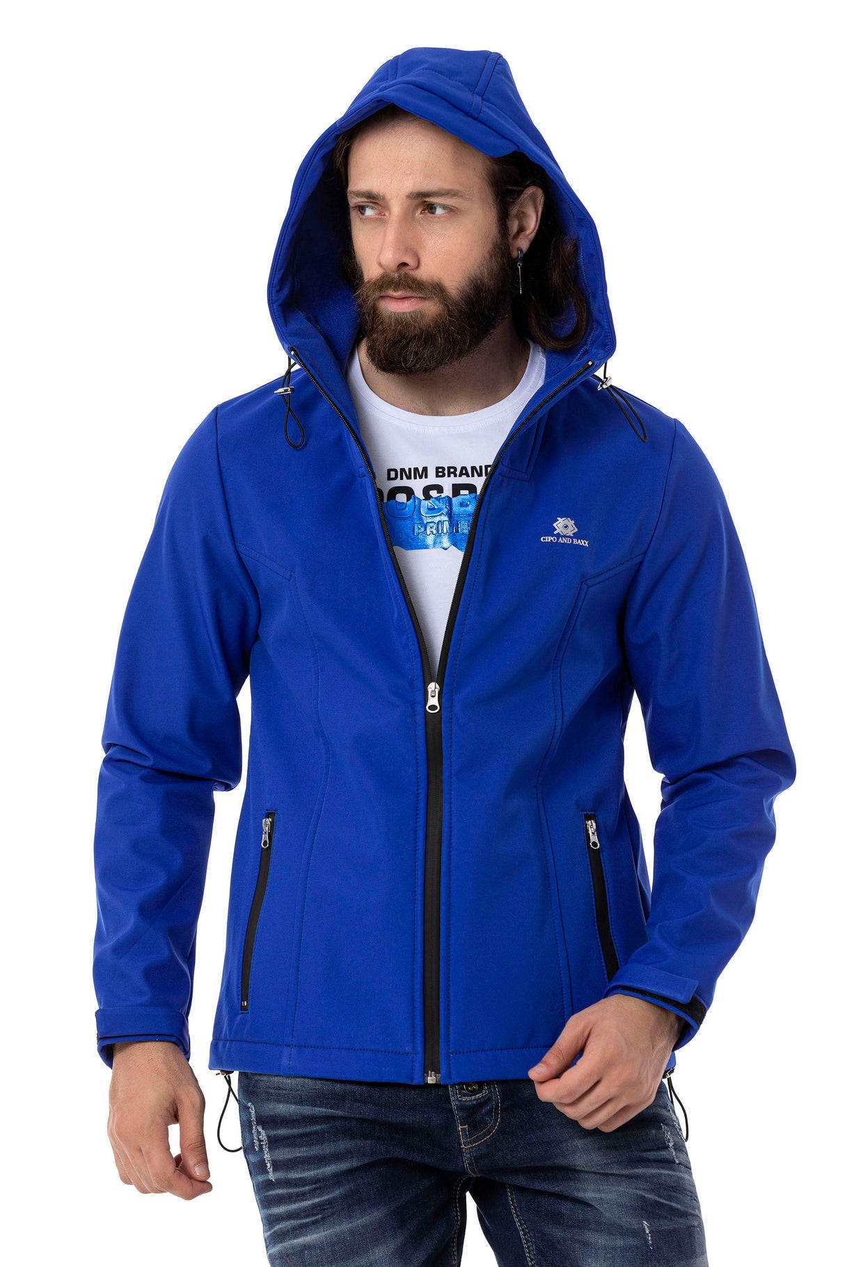 CJ285 Men's Winter Jacket – with detachable hood & striking details