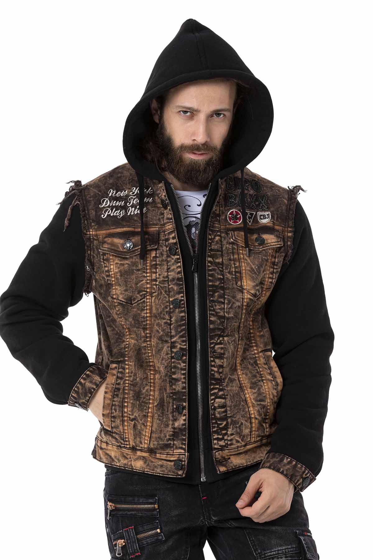 CJ287 Men's Jacket with Hood in a Cool Look
