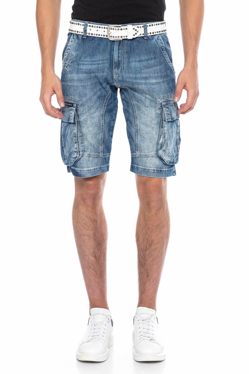 CK215 Men's Capri Shorts with Cargo Pockets