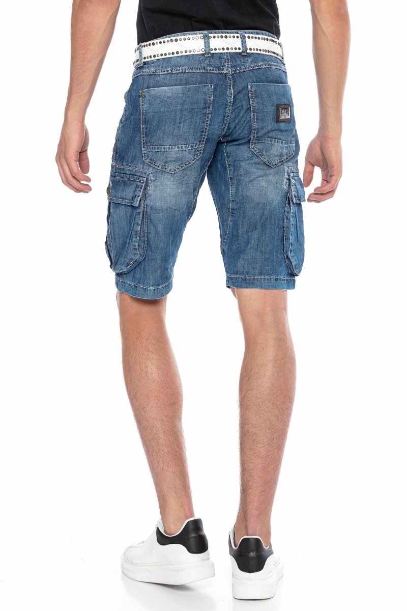 CK215 Men's Capri Shorts with Cargo Pockets